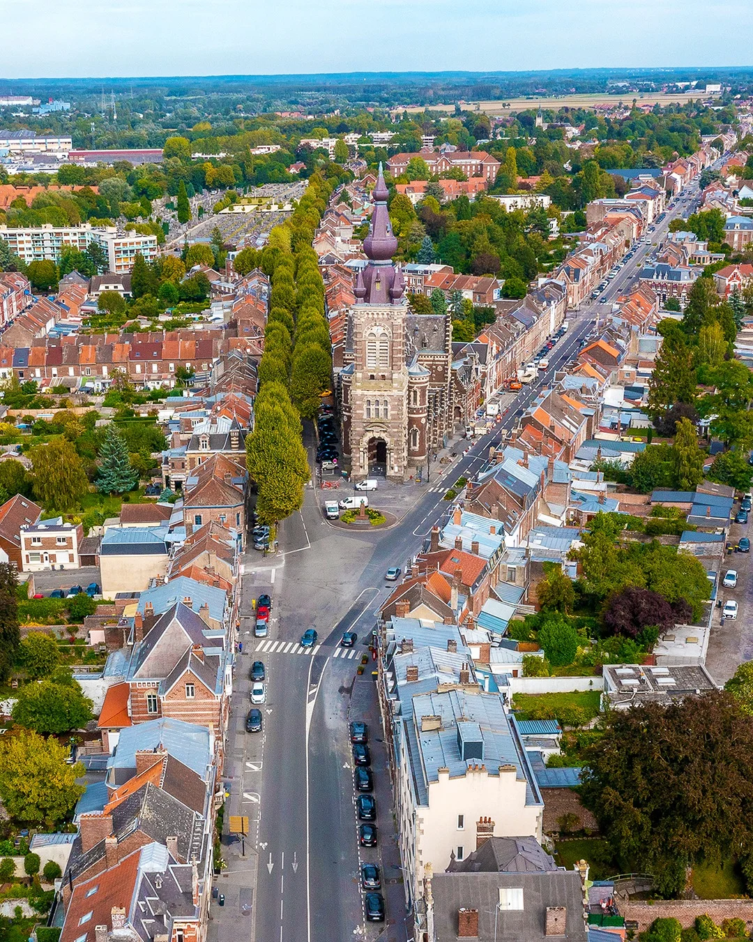 Le quartier SaintMichel vuedenhaut valenciennes valenciennes