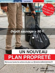 Plan propreté : campagne d'affichage dépôt sauvage