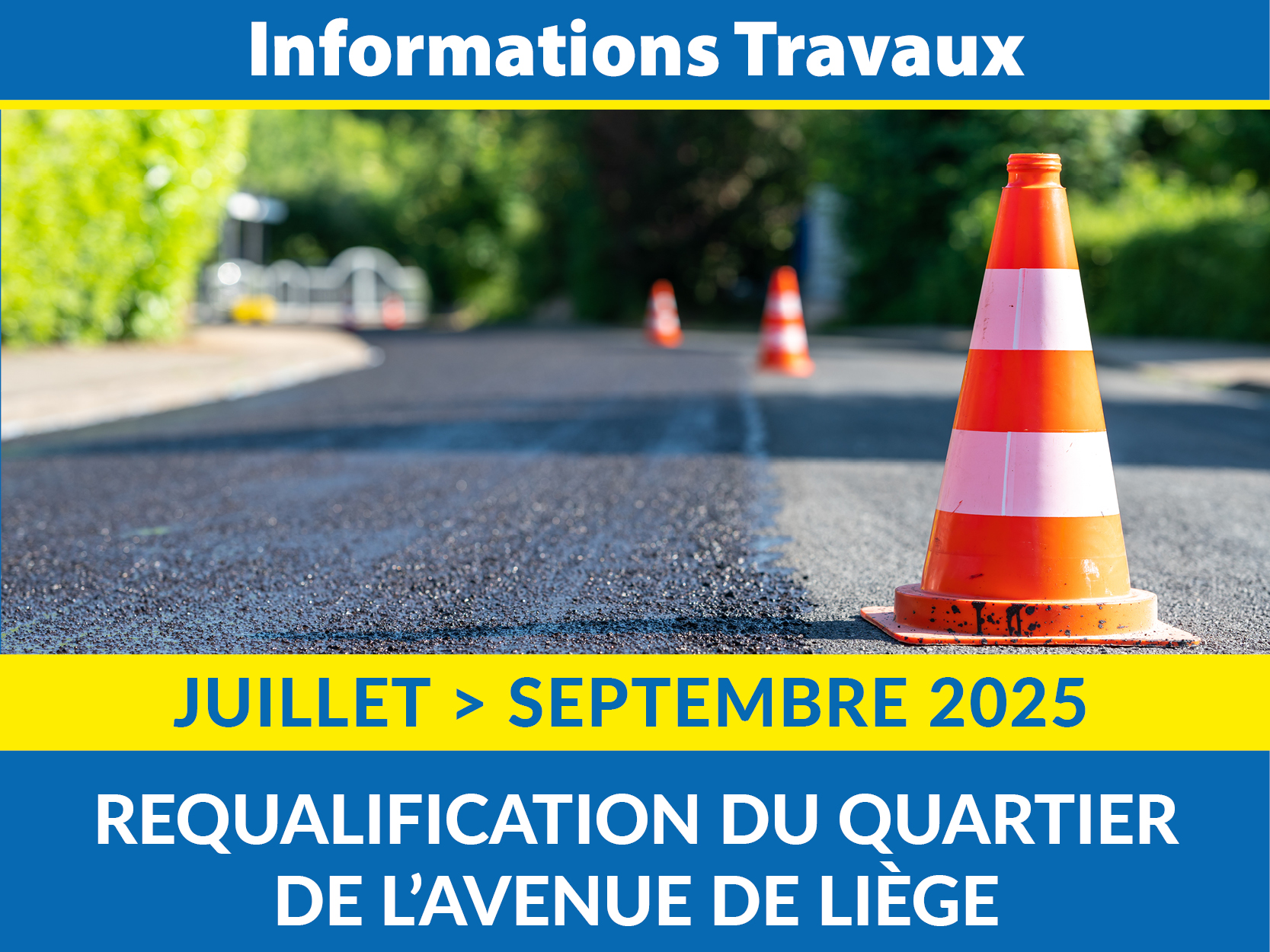 Requalification de l’avenue de Liège : point sur les travaux et conditions de circulation