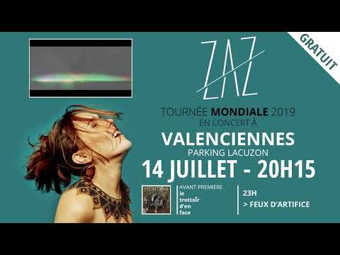 Zaz en concert gratuit à Valenciennes