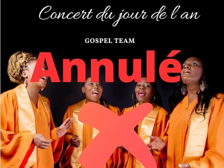 Dans le contexte sanitaire actuel et suite aux recommandations gouvernementales et préfectorales, le concert Gospel prévu le 1er janvier 2022 place d’Armes est annulé. 
Nous vous remercions de votre compréhension.