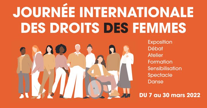 [A VOS AGENDAS] Journée internationale des droits des femmes. Jusqu’au 30 mars, des ateliers, expos, débats, spectacles… sont organisés sur notre territoire. Les événements ont été adaptés pour tenir compte du contexte sanitaire. Aussi nous espérons vous y retrouver nombreuses et nombreux  !Pour découvrir le programme complet de l’édition 2022 👉 https://www.valenciennes-metropole.fr/actualite/journee-internationale-des-droits-des-femmes-edition-2022/