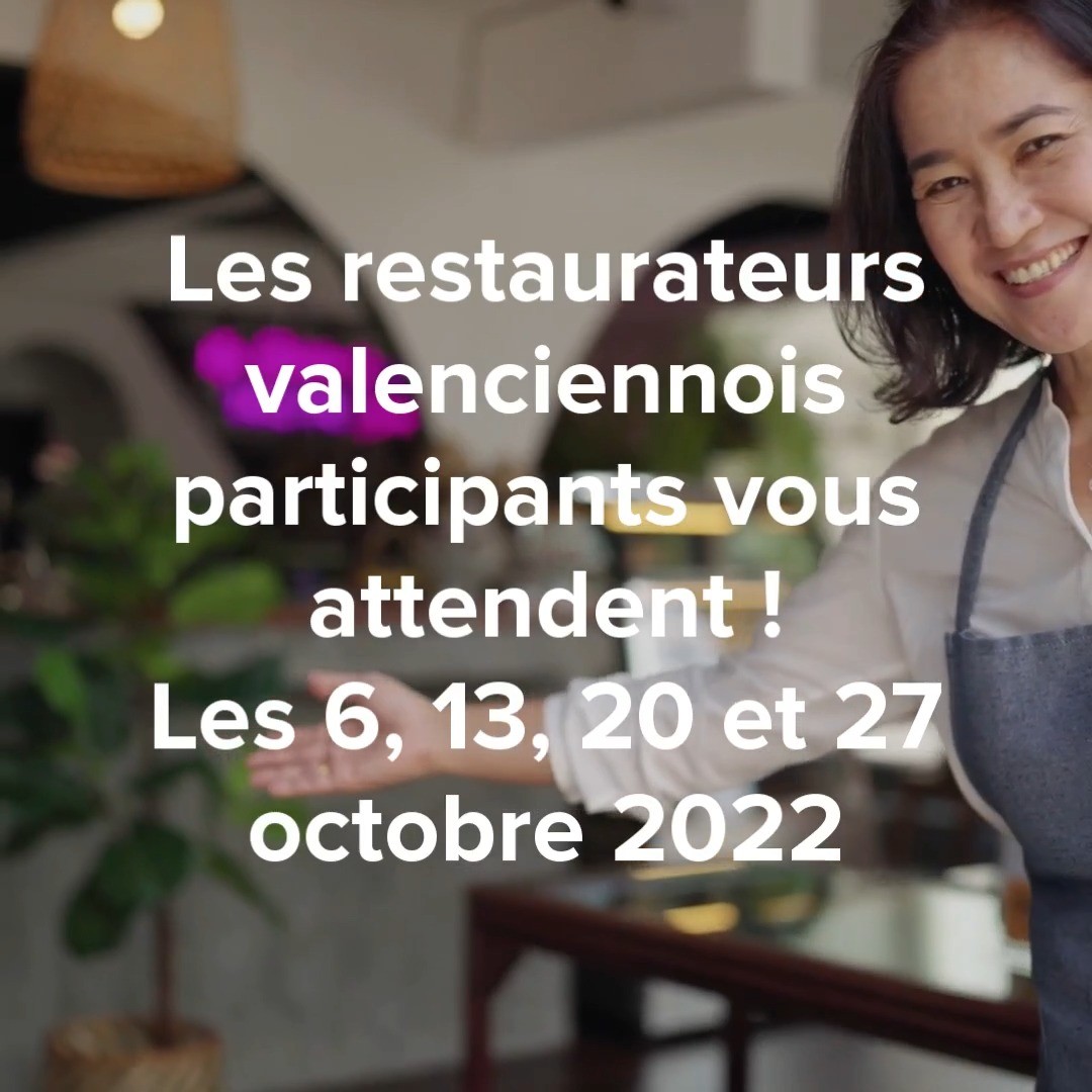 [jeudis soirs gourmands]

Les restaurateurs de la Ville vous proposent un moment convivial autour d’un menu gourmand et à tarif unique. 🍰🥗😋
Une occasion de passer un moment festif entre amis ou en famille. 
En plus, vous aurez peut-être la chance d’être tiré au sort et de gagner un an de bons d’achat dans les restaurants de Valenciennes !
https://www.valenciennes.fr/valenciennes-a-croquer/ 

#valenciennesacroquer 
#jeudisgourmands #restaurantsvalenciennois #menu