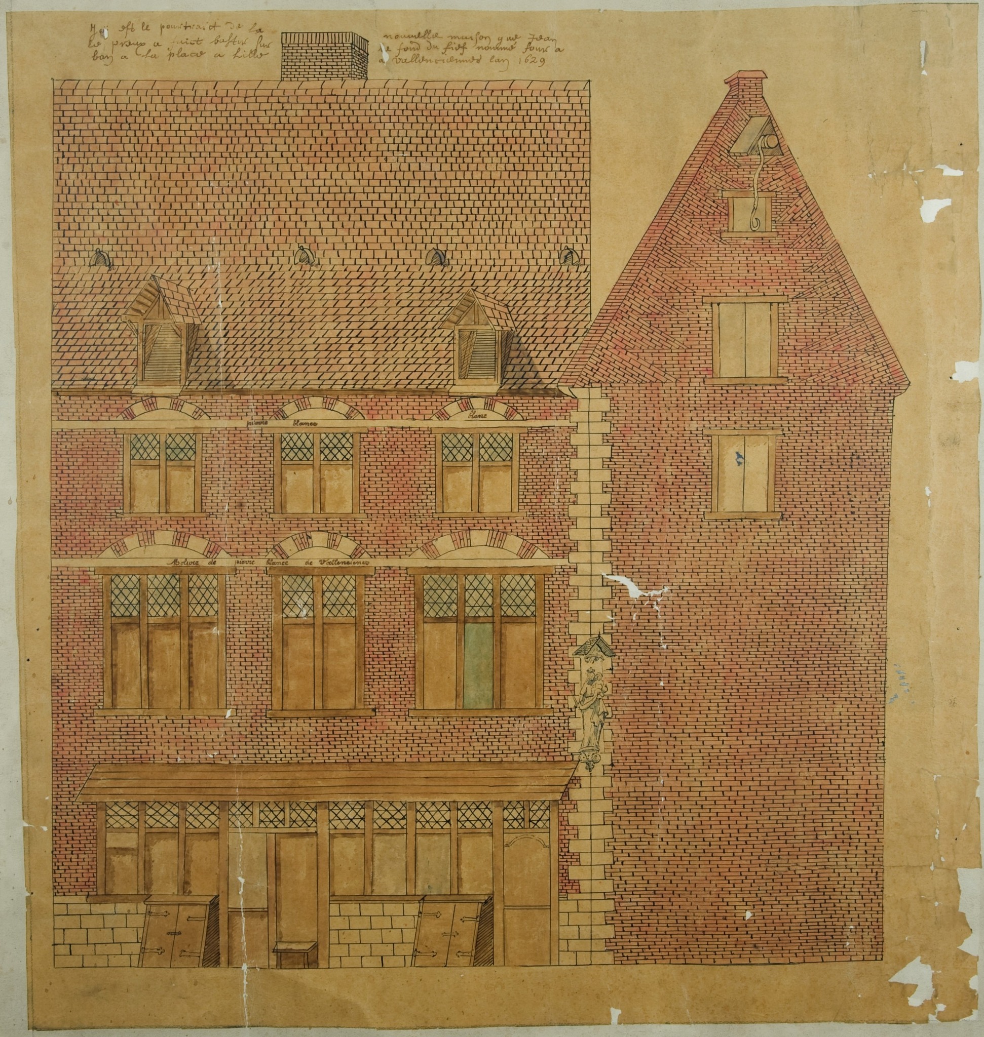 [Le mardi c’est archive ! ]

À l’occasion de la Saint-Nicolas, les Archives ont sorti de leurs meubles à plans ce magnifique dessin à la plume aquarellée d’une maison située sur place Saint-Nicolas à l’angle de la rue des Maillets.

Illustration : Façade de la maison construite par Jean Le Preux en 1629

#valenciennes #valenciennesmetropole #archives #culture #histoire #lemardicarchive