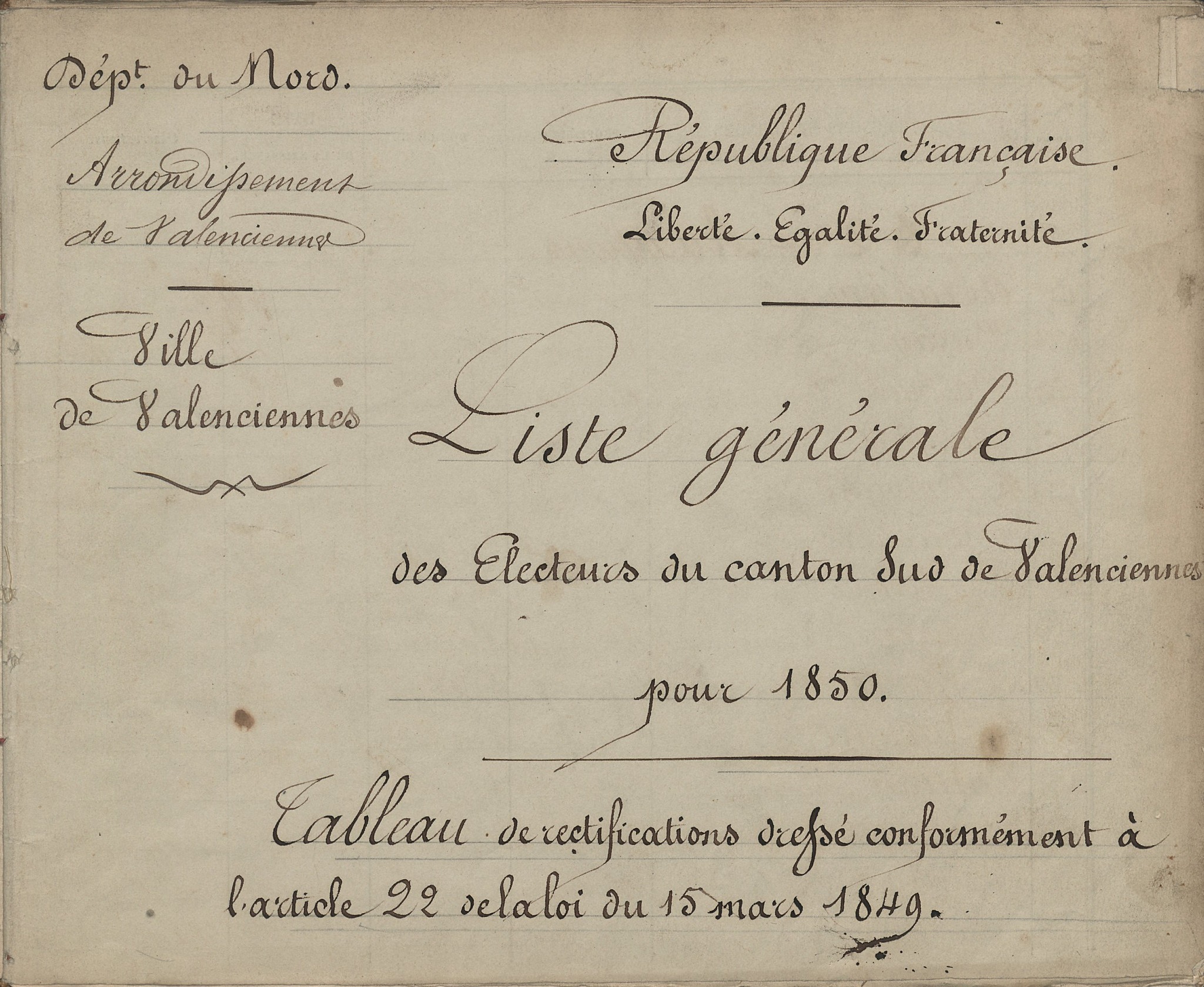 [Le mardi c’est archive !]
Les Archives viennent de mettre en ligne les tableaux de révisions des listes électorales de 1850 à 1901. De quoi occuper les longues soirée d’hiver !

Illustration : Tableau de révision des listes électorales, 1850

#valenciennes #valenciennesmetropole #archives #culture #histoire #lemardicarchive