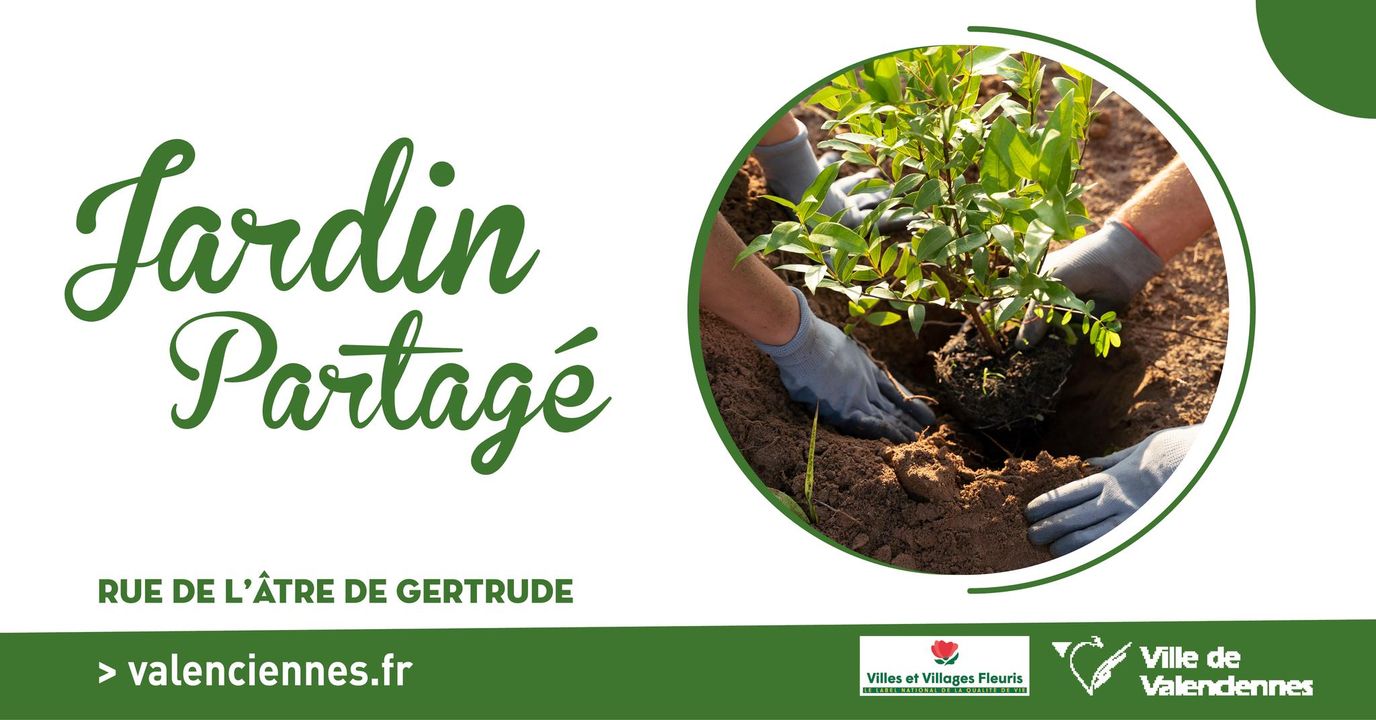 [Appel à candidature] Vous habitez Valenciennes, vous n’avez pas de jardin, peut-être souhaitez-vous avoir accès à une parcelle pour jardiner au naturel. 
ℹ️Si c’est le cas, remplissez le formulaire suivant👉 https://www.valenciennes.fr/appel-a-candidature-projet-dun-jardin-partage-rue-de-latre-de-gertrude/