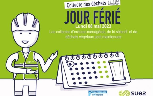 Jour férié : collecte des déchets