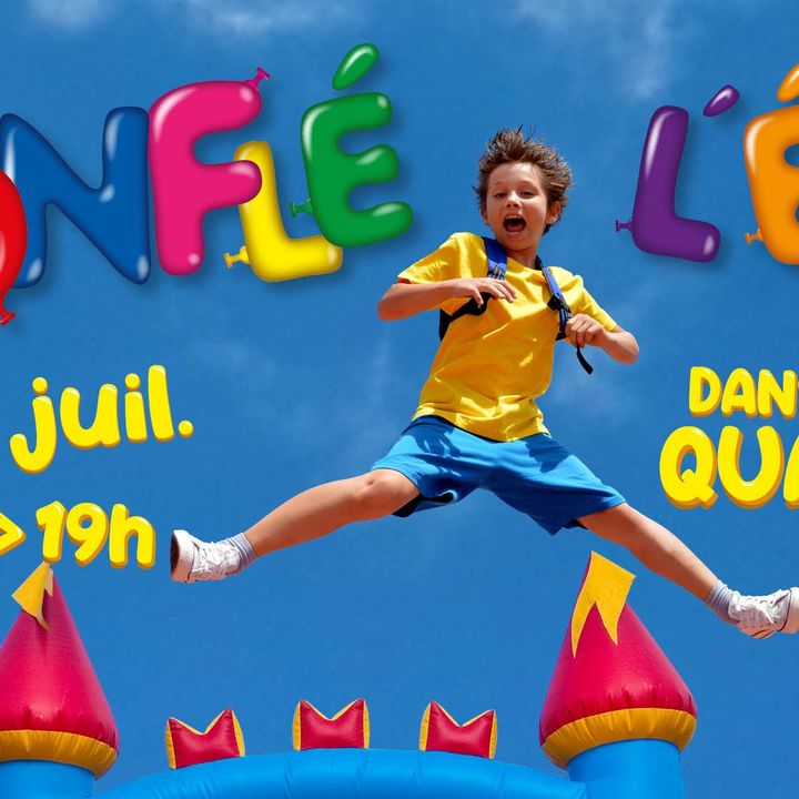 🌞Les jeux d’été sont de retour 🥳, les châteaux et autres structures gonflables ⛱🏰reviennent pour la nouvelle édition de « Gonflé l’été’. 
▶️ Ca commence dès aujourd’hui, jusqu’au 22 juillet de 14h à 19h pour les quartiers :
– faubourg de Lille, esplanade Jean Moulin ;
– Dutemple, place des Charbonniers
▶️RDV du 18 au 30 juillet. Toujours gratuite🆓, cette opération ludique investit les quartiers de la ville pour le plaisir de tous🤩
ℹ️Lien vers l’événement : https://fb.me/e/11UwXzJDJ