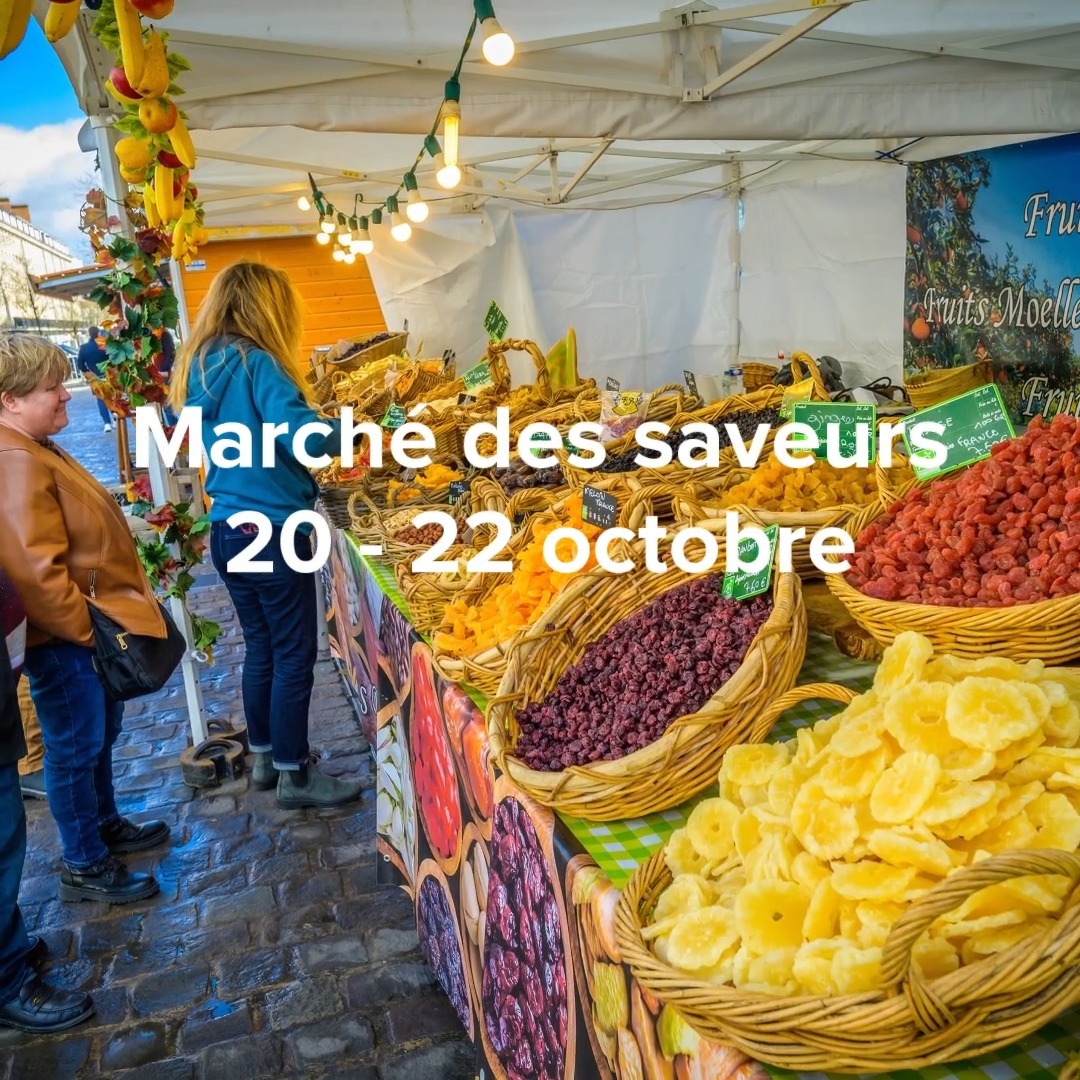 Du 20 au 22 octobre 2023 de 9H00 à 19H00 et dimanche jusqu’à 18H00.

Les Valenciennois vont avoir tout le loisir de pouvoir profiter de spécialités culinaires de nos régions réunies en un seul et même lieu, à deux pas de chez eux.
La place d’Armes se transforme en temple des saveurs à regarder, à sentir et surtout…à savourer !

#marche #saveurs #valenciennes #placedarmes ##spécialitésculinaires