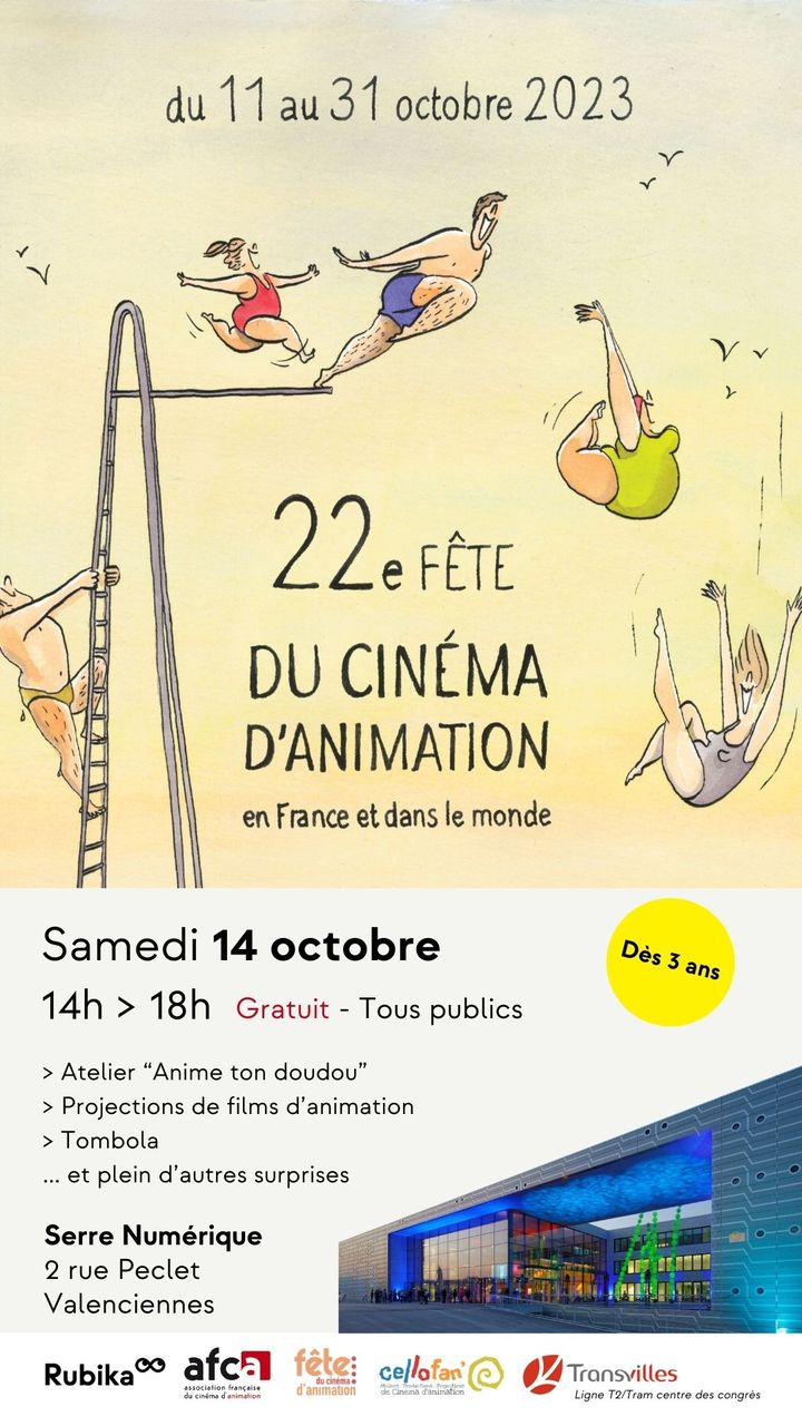 [INFOS] Samedi 14 octobre, Rubika participe à la 22ème fête du cinéma d’animation. Pour l’occasion, l’école organise un événement grand public, en partenariat avec l’AFCA (Association Française pour le Cinéma d’Animation).
👉L’objectif de ce RDV est de vous faire découvrir le secteur de l’animation 2D/3D, 
👉Le programme de cet après-midi festif inclut différentes activités pour un public de tous âges (à partir 3 ans), avec notamment des ateliers et projections de films d’animation.
Cet événement est gratuit et ouvert à tous !
+ d’infos sur la programmation👉 https://rubika-edu.com/samedi-14-octobre-rubika-fete-le-cinema-danimation/