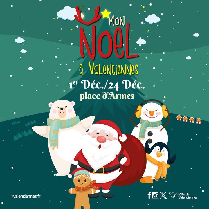 [🎅MON NOËL A VALENCIENNES🎄] C’est mercredi ! Si vous ne savez pas comment occuper vos petits bouts de chou, ne cherchez plus ! 
👉RDV sur le village de Noël de Valenciennes ouvert jusque 20h. Ils pourront découvrir les manèges de Noël et… des tas de gourmandises n’attendent qu’à être dévorées   
🎅Voici le lien vers l’événement : https://fb.me/e/30gLJSHg4
🎅Voici le programme de ce mois de fête : https://www.valenciennes.fr/mon-noel-a-valenciennes/
#valenciennes_maville #noel_a_valenciennes