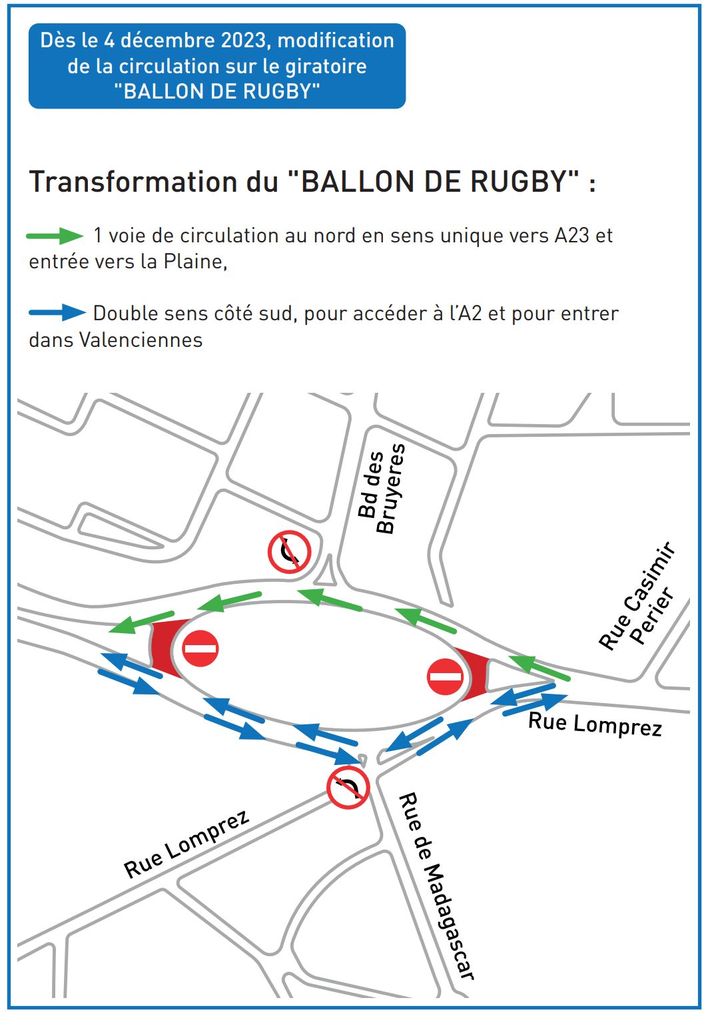 [TRAVAUX] Valenciennes Métropole démarre les travaux de réaménagement de l’entrée Nord dès le 4 décembre. 
+ d’infos 👇