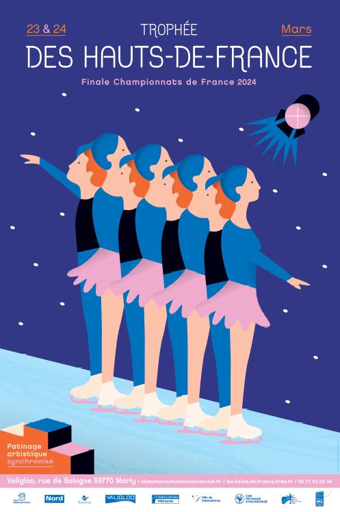 [⛸⛸RDV⛸⛸] Samedi 23 et dimanche 24 mars se déroulera la compétition du Trophée des Hauts de France à Valenciennes et la Finale des Championnats de France organisées par le SHVC.page.officielle ⛸🇫🇷⛸
⛸ Ils vous attendent nombreux pour supporter les 33 équipes présentes 🤩. Et surtout les équipes Chrysalides Juvéniles, Novices et Juniors qui représenteront Valenciennes. 
👉Voici le lien de la billetterie : https://www.helloasso.com/associations/skate-hainaut-valenciennes-club/evenements/trophee-des-hauts-de-france-2024