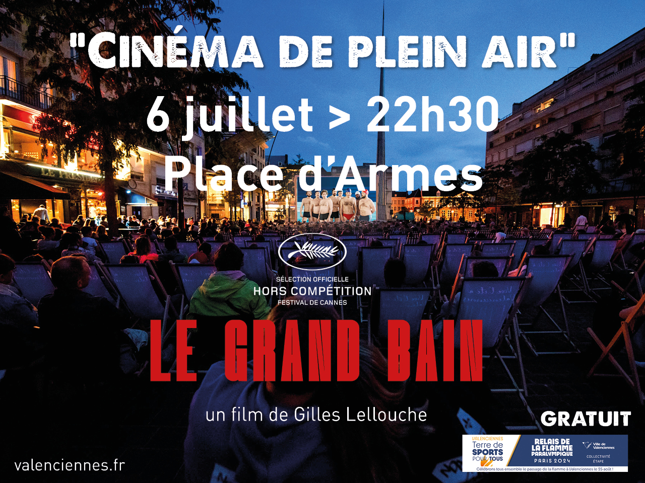 Cinéma de plein air « Le grand bain »
