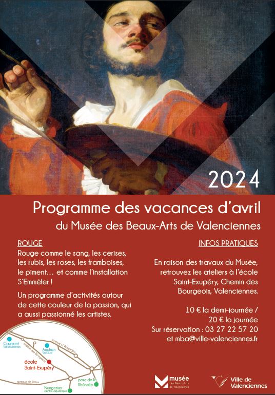 [INFO] Le programme d’activités du Musée des Beaux-Arts de Valenciennes pour les vacances de Printemps est disponible 👉 https://www.valenciennes.fr/agenda/programme-des-vacances-davril/