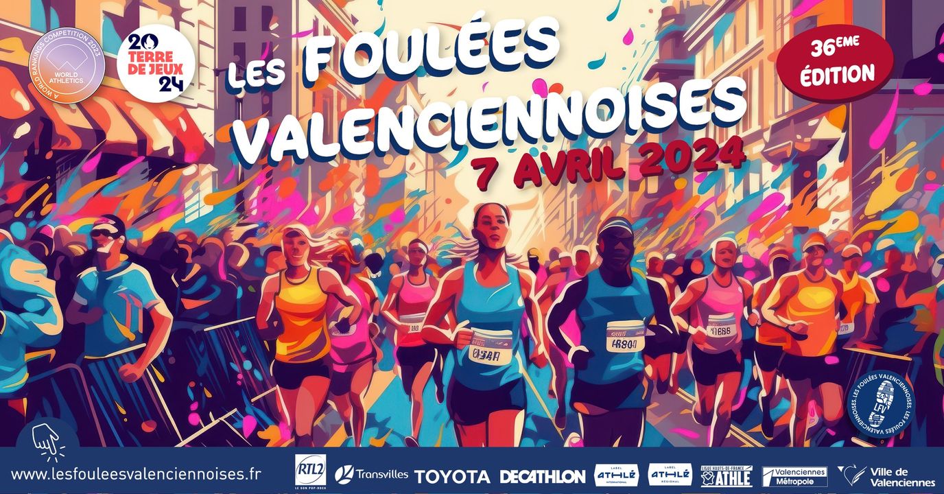 [Les Foulées Valenciennoises] Vous hésitez encore🤔 Allez ! on vous aide un peu, voici l’ensemble des parcours du dimanche 7 avril :
🔹 8km – Randonnée – marche nordique 
🔹 10km – Label International 
🔹 5km – Label Régional
🔹 2km course réservée aux garçons nés entre 2009 et 2012 
🔹 2km, course réservée aux filles nées entre 2009 et 2012 
🔸🆕 les baby foulées / rando poussettes / réservées aux structures petite enfance de Valenciennes 👶🏼
🔹 800m et 1600m, « Foulées Santé » ouvertes à toutes et tous, sans certificat médical, sans dossard, sans classement.

ℹ️ Ne perdez plus de temps 🏃‍♀️🏃‍♂️ et inscrivez-vous sur 😉 👉 https://www.njuko.net/fouleesva2024/select_competition