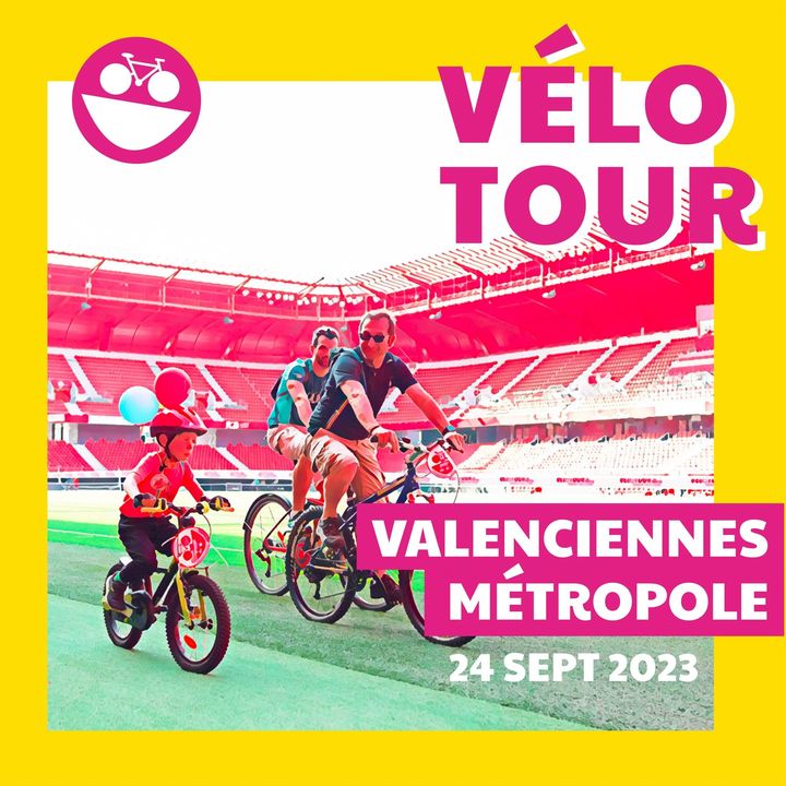 [🚲🚲VELOTOUR🚲🚲] Cette nouvelle édition passera par Valenciennes le 29 septembre 2024 ! 
Chaque année, vous êtes plusieurs milliers au RDV.
Attention ❗️ les places pourraient s’envoler rapidement ! Alors, n’attendez pas pour vous inscrire et ainsi partager cette aventure entre amis ou en famille ! 
+ d’infos et inscription sur 👉 https://velotour.fr/billetterie/