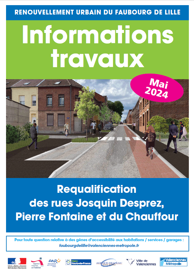 Infos travaux : Requalification des rues Josquin Desprez, Pierre Fontaine et du Chauffour