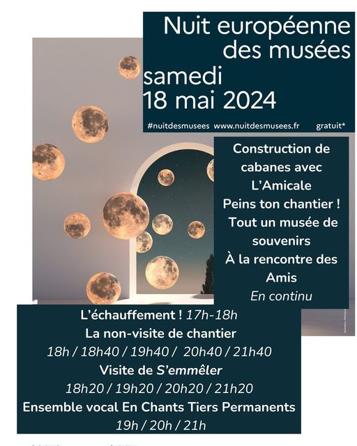 [#NuitEuropéenneDesMusées ] RDV samedi 18 mai, le Musée des Beaux-Arts de Valenciennes vous a concocté un programme sur la thématique « art et sport » #JOParis2024 #Paris2024Olympics #Paris2024 #JeuxParalympiques #valenciennesterredesportspourtous #relaisdelaflammeparalympique 
👉Voici toute la programmation 👇
🏃‍♂️ 17h-18h : 𝗟’𝗲́𝗰𝗵𝗮𝘂𝗳𝗳𝗲𝗺𝗲𝗻𝘁 ! Les sportifs commencent la #NuitEuropéenneDesMusées en avance pour se préparer aux JO et aux jeux paralympiques 
🏗 18h, 18h40, 19h40, 20h40, 21h40 : 𝗟𝗮 𝗻𝗼𝗻-𝘃𝗶𝘀𝗶𝘁𝗲 𝗱𝗲 𝗰𝗵𝗮𝗻𝘁𝗶𝗲𝗿. Un point d’étape sur les travaux, en compagnie des guides du Musée !
🪡 18h20, 19h20, 20h20, 21h20 : 𝗗𝗲́𝗰𝗼𝘂𝘃𝗲𝗿𝘁𝗲 𝗱𝗲 𝗹’𝗶𝗻𝘀𝘁𝗮𝗹𝗹𝗮𝘁𝗶𝗼𝗻 𝗦’𝗘𝗺𝗺𝗲̂𝗹𝗲𝗿. Un parcours textile sur les traces du Saint-Cordon imaginé par l’artiste Elisa Moris Vai : à découvrir gratuitement en compagnie des guides du Musée !
🦺 19h, 20h, 21h : 𝗣𝗿𝗲𝘀𝘁𝗮𝘁𝗶𝗼𝗻𝘀 𝗱𝗲 𝗹’𝗲𝗻𝘀𝗲𝗺𝗯𝗹𝗲 𝘃𝗼𝗰𝗮𝗹 𝗘𝗻 𝗖𝗵𝗮𝗻𝘁𝘀 𝗧𝗶𝗲𝗿𝘀 𝗣𝗲𝗿𝗺𝗮𝗻𝗲𝗻𝘁𝘀. Des choristes en tenue de chantier pour vous donner le rythme ! 
🛖 En continu : 𝗖𝗼𝗻𝘀𝘁𝗿𝘂𝗰𝘁𝗶𝗼𝗻 𝗱𝗲 𝗰𝗮𝗯𝗮𝗻𝗲𝘀 𝗮𝘂𝘁𝗼𝘂𝗿 𝗱𝗲 𝗹𝗮 𝗽𝗮𝗹𝗶𝘀𝘀𝗮𝗱𝗲 𝗮𝘃𝗲𝗰 𝗹𝗮 𝗖𝗼𝗺𝗽𝗮𝗴𝗻𝗶𝗲 𝗟’𝗔𝗺𝗶𝗰𝗮𝗹𝗲. 
🎨 En continu : 𝗣𝗲𝗶𝗻𝘀 𝘁𝗼𝗻 𝗰𝗵𝗮𝗻𝘁𝗶𝗲𝗿 ! Peinture sur matériaux de construction pour habiller le chantier…
🎧 En continu : 𝗧𝗼𝘂𝘁 𝘂𝗻 𝗺𝘂𝘀𝗲́𝗲 𝗱𝗲 𝘀𝗼𝘂𝘃𝗲𝗻𝗶𝗿𝘀. Témoignages à écouter, collectés par la Compagnie Det Kaizen à l’occasion de la rénovation du Musée 
👫 En continu : 𝗔̀ 𝗹𝗮 𝗿𝗲𝗻𝗰𝗼𝗻𝘁𝗿𝗲 𝗱𝗲𝘀 𝗔𝗺𝗶𝘀. Les Amis du Musée sont présents pour accompagner le chantier. Venez découvrir leurs activités !
🔸 𝑰𝒍𝒔 𝒗𝒐𝒖𝒔 𝒂𝒕𝒕𝒆𝒏𝒅𝒆𝒏𝒕 𝒏𝒐𝒎𝒃𝒓𝒆𝒖𝒙, 𝒔𝒖𝒓 𝒍𝒆 𝒑𝒂𝒓𝒗𝒊𝒔 𝒃𝒐𝒖𝒍𝒆𝒗𝒂𝒓𝒅 𝑾𝒂𝒕𝒕𝒆𝒂𝒖 ! 
ℹ️ Programmation « Valenciennes, vous déclare sa flamme🔥 » :
👉 https://terredesports.valenciennes.fr

#relaisdelaflammeparalympique #valenciennesterredesportspourtous #Paris2024 #jeuxolympiques #jeuxolympiques2024 #JeuxParalympiques