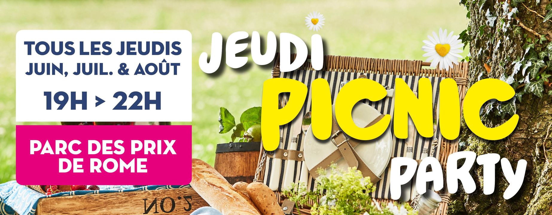[🥙🥗JEUDI PICNIC🌭🌮] RDV ce soir au jardin Jacques Chirac, parc des prix de Rome. 
🌮🥙 𝗣𝗼𝘂𝗿 𝘃𝗼𝘁𝗿𝗲 𝟮𝗲̀𝗺𝗲 𝗥𝗗𝗩 𝗝𝗘𝗨𝗗𝗜 𝗣𝗜𝗖𝗡𝗜𝗖, Inspiration Kizomba sera présent pour vous initier au Kizomba 💃 🕺
🌮🥙 Si vous n’avez pas le temps d’emporter votre pique-nique pas de problème, un Food truck 🍟🍔 sera sur place pour vous régaler 😉