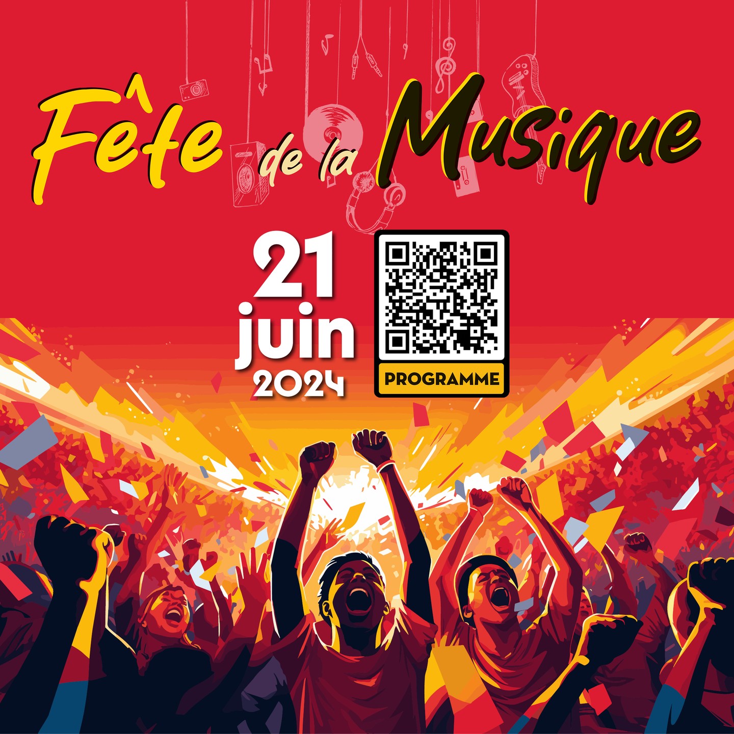 Le #21juin, la #musique résonnera partout dans la ville !

De nombreux groupes musicaux de tous styles vous attendent dans différents lieux. Flashez le QR code pour connaitre le programme ! 😉
👈 

#fetedelamusique #fete #musique #groupesmusicaux #21juin #valenciennesmetropole #tlvi #valenciennestourismeetcongres