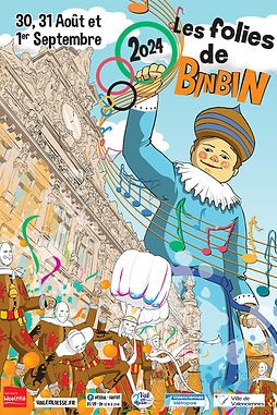 [BINBIN] Les 30, 31 août et 1er septembre, la Ville de Valenciennes retrouvera les traditionnelles 𝗙𝗼𝗹𝗶𝗲𝘀 𝗱𝗲 𝗕𝗶𝗻𝗯𝗶𝗻 🤩🎉 organisées par Val en liesse, le temps d’un week-end festif 🥳, au rythme de musiques variées 🎺🥁, autour de son géant Binbin et de ses Binbinos.
👉 𝗩𝗼𝗶𝗰𝗶 𝘁𝗼𝘂𝘁𝗲 𝗹𝗮 𝗽𝗿𝗼𝗴𝗿𝗮𝗺𝗺𝗮𝘁𝗶𝗼𝗻 𝗽𝗼𝘂𝗿 𝗽𝗿𝗲́𝗽𝗮𝗿𝗲𝗿 𝘃𝗼𝘁𝗿𝗲 𝘄𝗲𝗲𝗸𝗲𝗻𝗱 𝗲𝗻 𝗰𝗼𝗺𝗽𝗮𝗴𝗻𝗶𝗲 𝗱𝗲 𝘃𝗼𝘁𝗿𝗲 𝗴𝗲́𝗮𝗻𝘁 𝗽𝗿𝗲́𝗳𝗲́𝗿𝗲́ : 𝗻𝗼𝘁𝗿𝗲 𝗰𝗵𝗲𝗿 𝗕𝗶𝗻𝗯𝗶𝗻 
🔹 https://www.valenliesse.fr/
🔹 https://www.facebook.com/share/PAozk6e8L8EiVPtM/