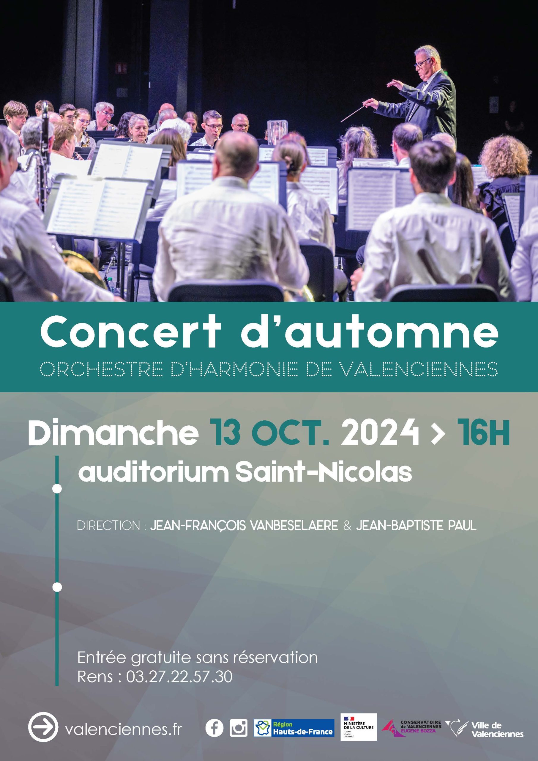 Concert d’automne de l’orchestre d’harmonie de Valenciennes