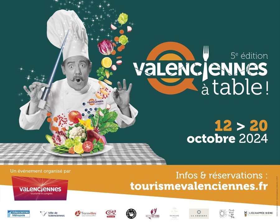 [VALENCIENNES À TABLE 📣] Si vous n’avez encore pris vos places pour 𝗹𝗮 𝟱𝗲̀𝗺𝗲 𝗲́𝗱𝗶𝘁𝗶𝗼𝗻 𝗱𝗲 𝗩𝗮𝗹𝗲𝗻𝗰𝗶𝗲𝗻𝗻𝗲𝘀 𝗮̀ 𝗧𝗮𝗯𝗹𝗲 qui commence samedi, voici un zoom sur les dispos restantes👇
❗️ 59 entrées pour le Show cooking avec Mets dit Vins de ce samedi 12 octobre
❗️ 4 places pour le brunch du dimanche midi le 13 octobre avec Mercure Valenciennes Centre 
❗️18 places pour le Tram Gourmet avec Transvilles pour la soirée du mardi 15/10
ℹ Par ici pour les réservations 👇
https://www.tourismevalenciennes.fr/billetterie-et-reservations