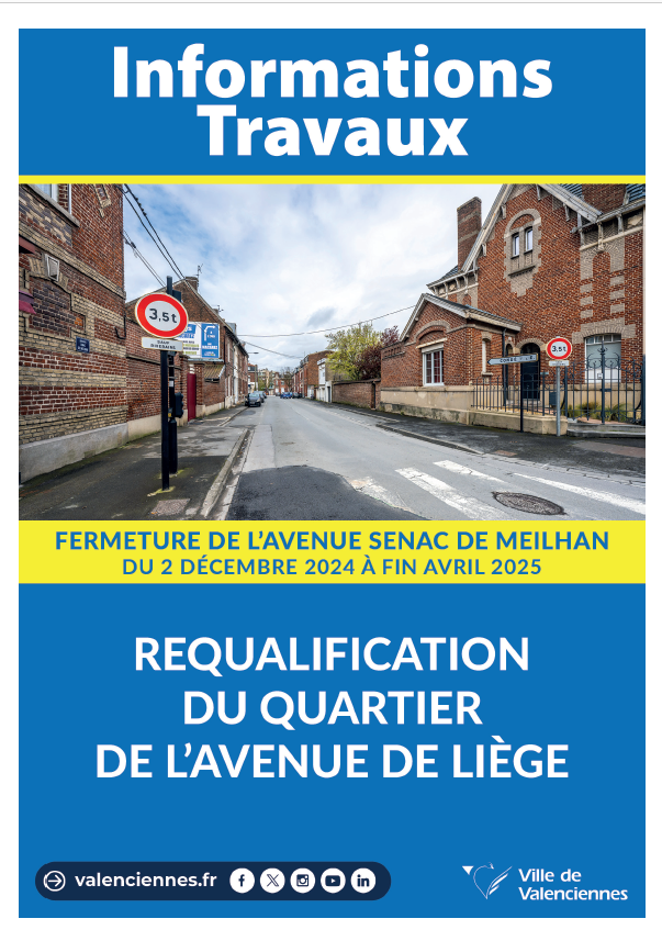 Infos travaux : requalification de l’avenue de Liège