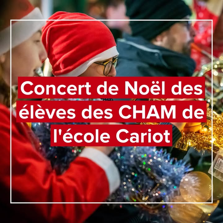 [🎅 PLACE À NOËL 🎅] 𝗥𝗗𝗩 𝗮̀ 𝟭𝟳𝗵𝟯𝟬, 𝗽𝗹𝗮𝗰𝗲 𝗱’𝗔𝗿𝗺𝗲𝘀 !
Dans une ambiance féérique, 𝗹𝗲𝘀 𝗲́𝗹𝗲̀𝘃𝗲𝘀 𝗱𝗲𝘀 𝗰𝗹𝗮𝘀𝘀𝗲𝘀 𝗮̀ 𝗵𝗼𝗿𝗮𝗶𝗿𝗲𝘀 𝗮𝗺𝗲́𝗻𝗮𝗴𝗲́𝘀 𝗺𝘂𝘀𝗶𝗾𝘂𝗲 𝗱𝗲 𝗹’𝗲́𝗰𝗼𝗹𝗲 𝗖𝗮𝗿𝗶𝗼𝘁 𝘃𝗼𝘂𝘀 𝗶𝗻𝘃𝗶𝘁𝗲𝗻𝘁 𝗮̀ 𝗰𝗲́𝗹𝗲́𝗯𝗿𝗲𝗿 𝗡𝗼𝗲̈𝗹. 
Accompagnés de leurs enseignantes, ils vous offriront un concert enchanté.
Direction musicale : Élise Clet et Sohel Denis
Piano : Élise Toninato