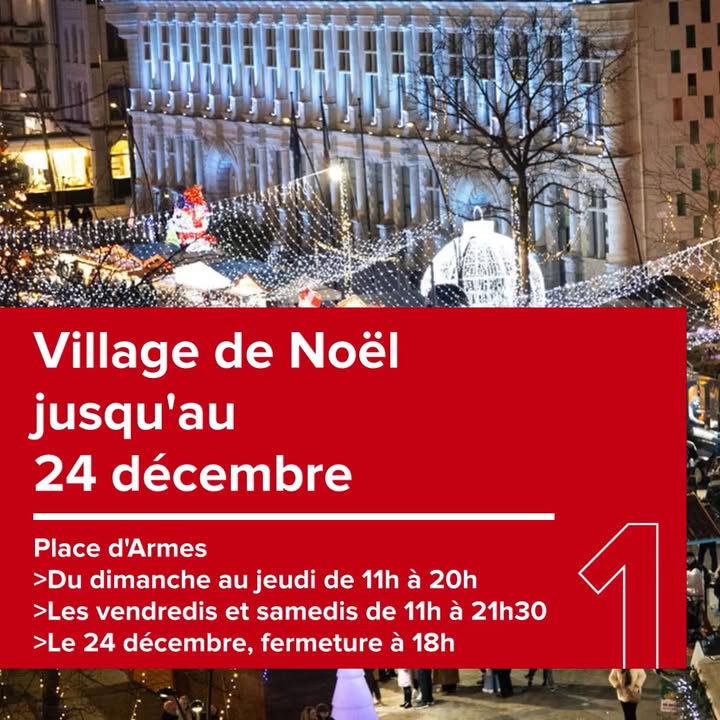 [🎄🎅 PLACE À NOËL 🎅🎅] place à l’émerveillement 🤩 
Ce weekend venez profiter du village de Noël, des commerçants, des manèges et des animations 😉
ℹ 𝗣𝗼𝘂𝗿 𝗻𝗲 𝗿𝗶𝗲𝗻 𝗿𝗮𝘁𝗲𝗿 👇
🎅 𝑽𝒐𝒊𝒄𝒊 𝒍𝒆 𝒑𝒓𝒐𝒈𝒓𝒂𝒎𝒎𝒆 : https://www.valenciennes.fr/place-a-noel/
🎅 𝑳𝒆 𝒍𝒊𝒆𝒏 𝒅𝒆 𝒍’𝒆́𝒗𝒆́𝒏𝒆𝒎𝒆𝒏𝒕 : https://fb.me/e/2edNlJuRc
𝗛𝗢 ! 𝗛𝗢 ! 𝗛𝗢 ! 𝗢𝗻 𝘃𝗼𝘂𝘀 𝗮𝘁𝘁𝗲𝗻𝗱 𝗻𝗼𝗺𝗯𝗿𝗲𝘂𝘅 😉
#valenciennes_maville #noël #marchédenoël #villagedenoel