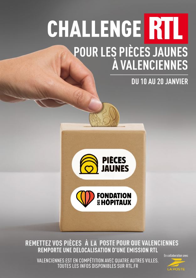 [𝗥𝗘𝗧𝗢𝗨𝗥 𝘀𝘂𝗿 𝗹𝗲 𝗖𝗛𝗔𝗟𝗟𝗘𝗡𝗚𝗘 𝗥𝗧𝗟] Bravo à Nice ! Cette année, la ville de Nice remporte haut la main le Challenge RTL Pièces Jaunes avec 492 kg de pièces récoltées. 👏👏

Mais nous n’avons pas démérité ! 𝗟𝗮 𝗩𝗶𝗹𝗹𝗲 𝗱𝗲 𝗩𝗮𝗹𝗲𝗻𝗰𝗶𝗲𝗻𝗻𝗲𝘀 𝘀𝗲 𝗰𝗹𝗮𝘀𝘀𝗲 𝗳𝗶𝗲̀𝗿𝗲𝗺𝗲𝗻𝘁 𝟭𝗲̀𝗿𝗲 𝗱𝗮𝘂𝗽𝗵𝗶𝗻𝗲 𝗱𝘂 𝗰𝗼𝗻𝗰𝗼𝘂𝗿𝘀 🥈, 𝗮𝘃𝗲𝗰 𝟯𝟱𝟲 𝗸𝗴 𝗿𝗲́𝗰𝗼𝗹𝘁𝗲́𝘀 ! 💪

𝗠𝗲𝗿𝗰𝗶 𝗮̀ 𝘁𝗼𝘂𝘀 ! 💛💛
L’opération pièces jaunes n’est pas terminée vous avez encore jusqu’au samedi 8 février pour soutenir la Fondation des Hôpitaux de France et ainsi améliorer le quotidien des enfants et adolescents hospitalisés.