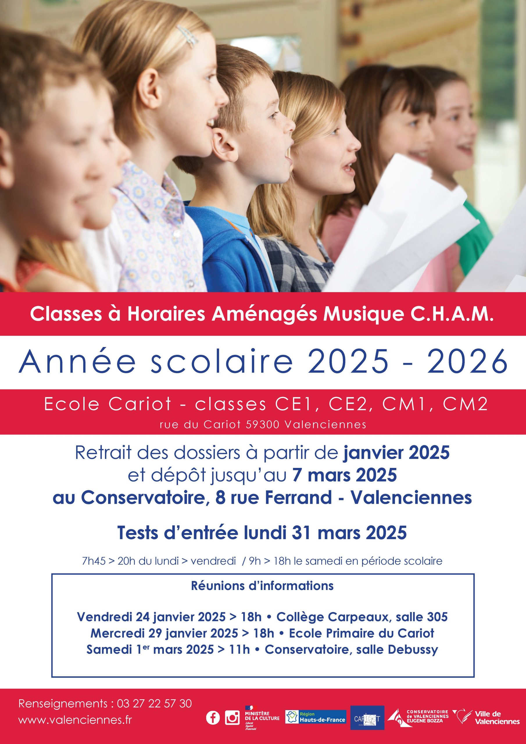 Classes à Horaires Aménagés Musique CHAM