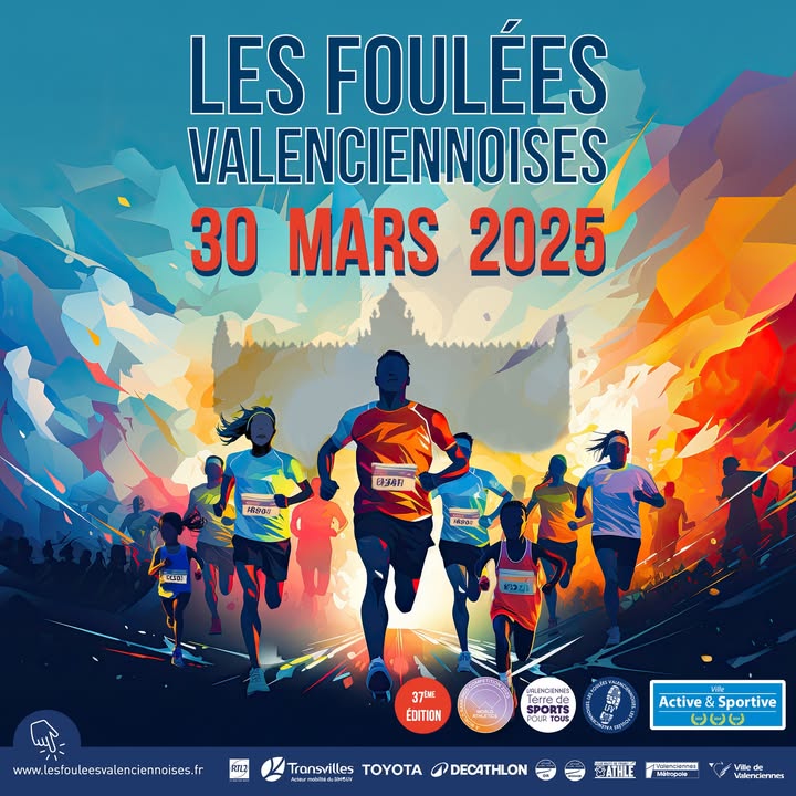 [J-2 mois] 🏃‍♂️ 𝗩𝗼𝘂𝘀 𝗲̂𝘁𝗲𝘀 𝗽𝗿𝗲̂𝘁𝘀 𝗽𝗼𝘂𝗿 𝗹𝗲𝘀 𝗙𝗼𝘂𝗹𝗲́𝗲𝘀 𝗩𝗮𝗹𝗲𝗻𝗰𝗶𝗲𝗻𝗻𝗼𝗶𝘀𝗲𝘀 ?🏃‍♀️
Le 30 mars approche à grands pas et il est encore temps de vous inscrire pour vivre une journée sportive exceptionnelle !
ℹ Pour réserver votre place sur la ligne de départ, 𝗶𝗻𝘀𝗰𝗿𝗶𝘃𝗲𝘇-𝘃𝗼𝘂𝘀 𝗶𝗰𝗶 👉 https://in.njuko.com/lesfouleesvalenciennoises2025

𝗔𝘂 𝗽𝗿𝗼𝗴𝗿𝗮𝗺𝗺𝗲, 𝗱𝗲𝘀 𝗲́𝗽𝗿𝗲𝘂𝘃𝗲𝘀 𝗽𝗼𝘂𝗿 𝘁𝗼𝘂𝘀 𝗹𝗲𝘀 𝗴𝗼𝘂̂𝘁𝘀 :
✨ 𝟱 𝗸𝗺 𝗲𝘁 𝟭𝟬 𝗸𝗺 pour les coureurs de tous niveaux
🚶‍♀️  𝗥𝗮𝗻𝗱𝗼𝗻𝗻𝗲́𝗲 𝗲𝗻 𝗺𝗮𝗿𝗰𝗵𝗲 𝗻𝗼𝗿𝗱𝗶𝗾𝘂𝗲 pour un défi différent mais tout aussi motivant
👟 𝗙𝗼𝘂𝗹𝗲́𝗲𝘀 𝗱𝗲 𝟮 𝗸𝗺 dédiées aux minimes et benjamins
💚 𝗙𝗼𝘂𝗹𝗲́𝗲𝘀 𝘀𝗮𝗻𝘁𝗲́, pour prendre soin de vous dans une ambiance amicale et bienveillante
👶 𝗙𝗼𝘂𝗹𝗲́𝗲𝘀 𝗯𝗮𝗯𝘆 𝗽𝗼𝘂𝘀𝘀𝗲𝘁𝘁𝗲 

Alors, qu’attendez-vous pour participer à cet événement incontournable ? Rejoignez-nous pour une journée sportive et pleine de bonne humeur !🤩😉