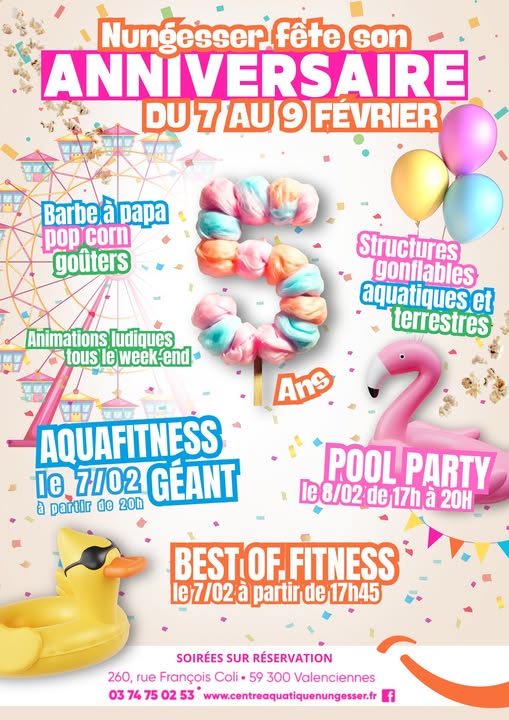 Le centre aquatique fête ses 5 ans
