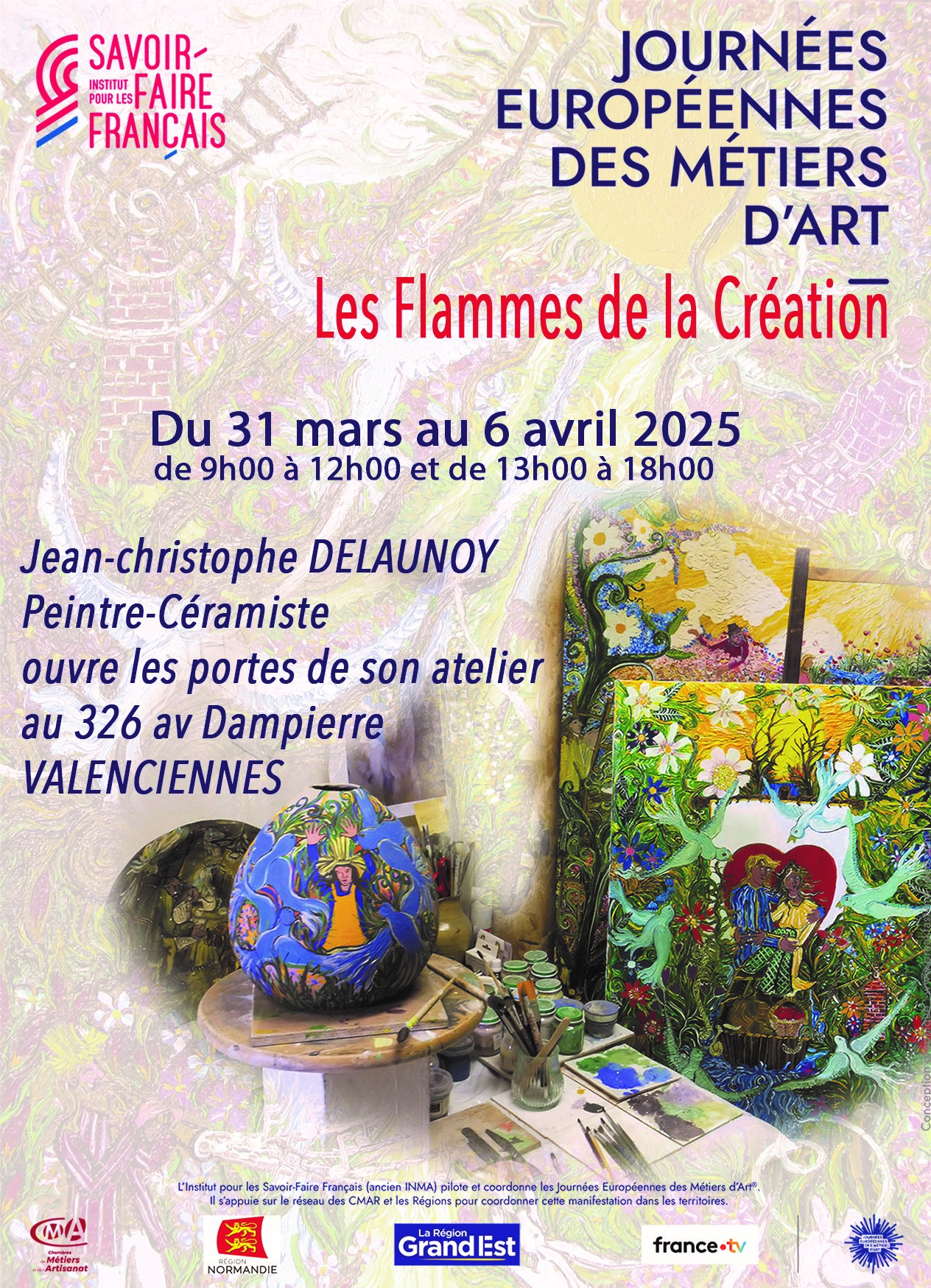 Exposition ‘Les flammes de la Création : quand le feu et l’huile s’unissent »