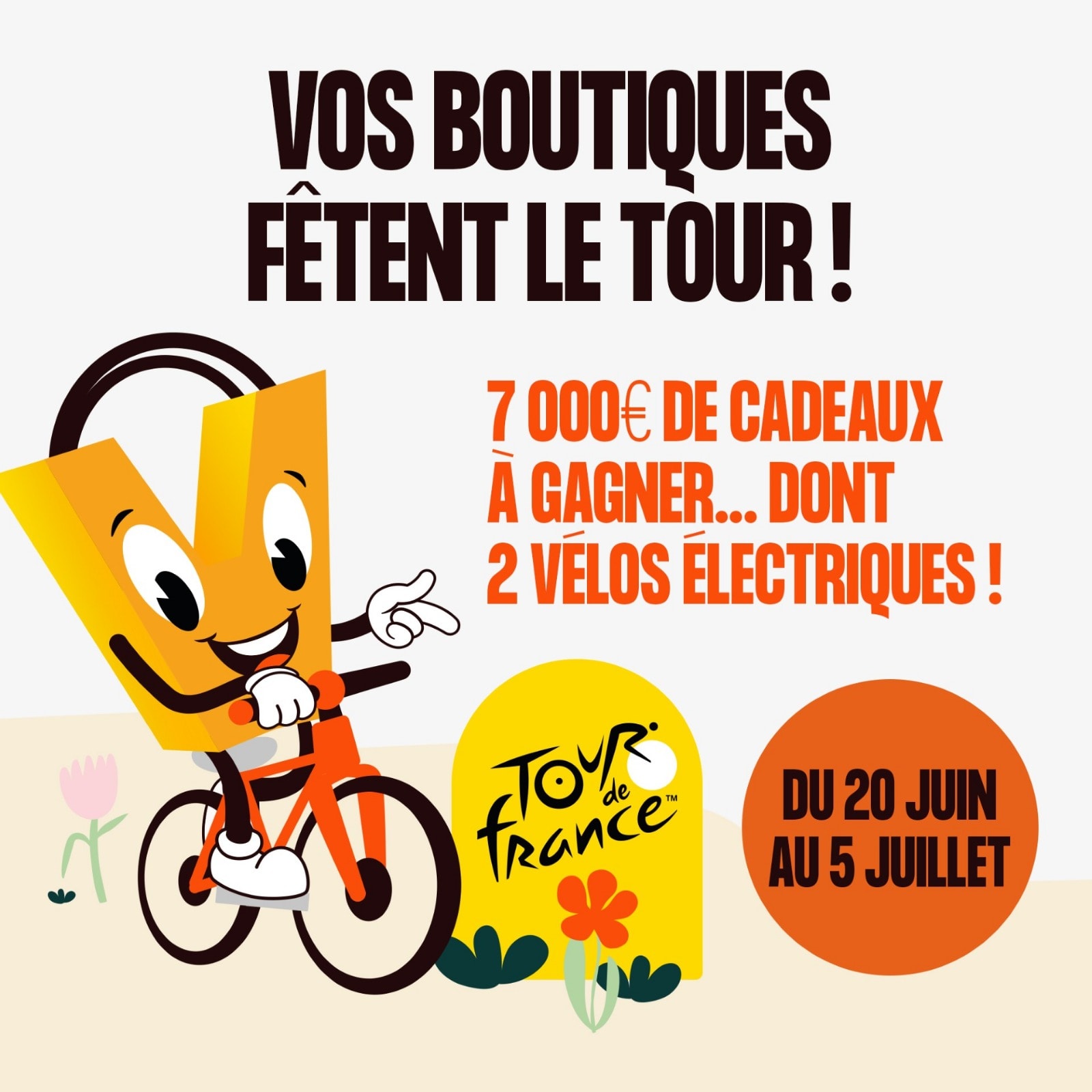 Vos boutiques fêtent le tour
