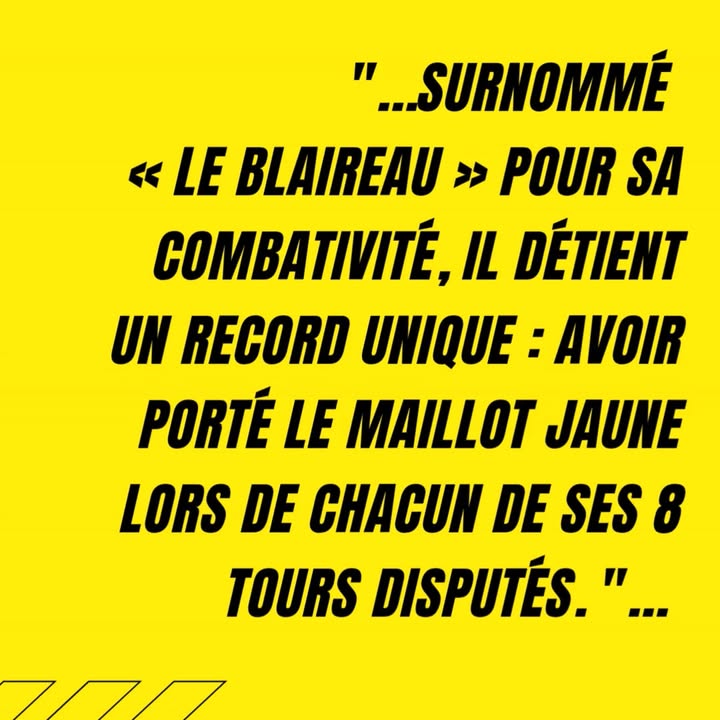 En attendant le Tour… 🚴 Bernard Hinault, le blaireau à huit bandes
#valenciennestdf2025  #MaVIlleEnJaune  #valenciennes #valenciennesmaville