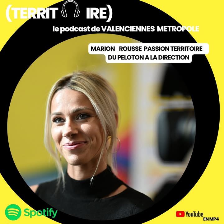 [🎧 #podcast 🎙️] avec Marion Rousse, Directrice du Tour de France Femmes et consultante emblématique sur France TV Sport 🎤
👉 Originaire de Saint-Saulve 💛, elle nous partage sa passion du cyclisme !

🎧 𝗔̀ 𝗲́𝗰𝗼𝘂𝘁𝗲𝗿 𝗶𝗰𝗶 ⤵️
 👉Sur Spotify : https://bit.ly/4eqmKnJ
 👉Sur Youtube : https://bit.ly/44aElLu
#valenciennesmetropole #podcast #TDF2025