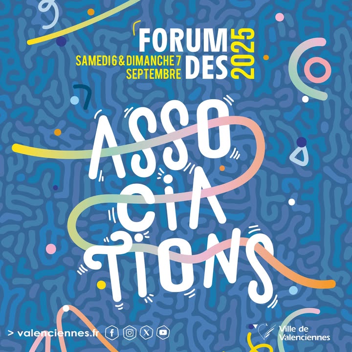 📣 𝗟𝗲 𝗙𝗼𝗿𝘂𝗺 𝗱𝗲𝘀 𝗔𝘀𝘀𝗼𝗰𝗶𝗮𝘁𝗶𝗼𝗻𝘀 𝗿𝗲𝘃𝗶𝗲𝗻𝘁 𝗮̀ 𝗩𝗮𝗹𝗲𝗻𝗰𝗶𝗲𝗻𝗻𝗲𝘀 !
📅 RDV samedi 6 et dimanche 7 septembre
📍 Complexe sportif Vauban – Rue Magalotti, Valenciennes

🎉 C’est le lieu incontournable de la rentrée pour découvrir la richesse du tissu associatif valenciennois : 🏀 sportives, 🎨 cuturelles, patriotiques, … et bien d’autres !
🎉 Et le moment idéal pour trouver l’association qui vous fera vibrer cette année, que ce soit pour vous ou vos enfants.

🔍 𝑽𝒆𝒏𝒆𝒛 𝒆́𝒄𝒉𝒂𝒏𝒈𝒆𝒓, 𝒗𝒐𝒖𝒔 𝒊𝒏𝒇𝒐𝒓𝒎𝒆𝒓, 𝒕𝒆𝒔𝒕𝒆𝒓, 𝒆𝒕 𝒑𝒐𝒖𝒓𝒒𝒖𝒐𝒊 𝒑𝒂𝒔… 𝒗𝒐𝒖𝒔 𝒊𝒏𝒔𝒄𝒓𝒊𝒓𝒆 !

ℹ 𝗟𝗶𝗲𝗻 𝗱𝗲 𝗹’𝗲́𝘃𝗲́𝗻𝗲𝗺𝗲𝗻𝘁 : https://fb.me/e/99p4E4tMO

#valenciennes  #valenciennesmaville  #ForumDesAssociations #VieAssociative #SportCultureLoisirs