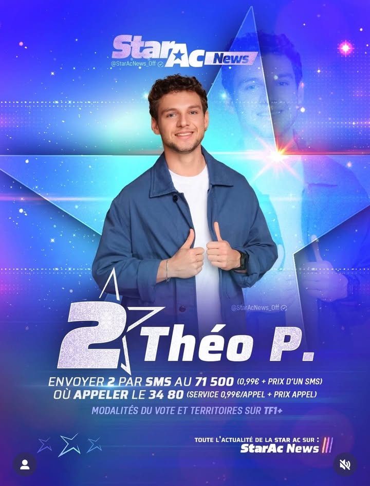 [⭐️ STAR ACADEMY ⭐️] #valenciennes, 𝐦𝐨𝐛𝐢𝐥𝐢𝐬𝐨𝐧𝐬-𝐧𝐨𝐮𝐬 ! 
🎤Théo P., notre talentueux représentant est nominé cette semaine à la Star Academy ! 
Aujourd&rsquo;hui, il a besoin de notre soutien pour continuer l&rsquo;aventure !

⭐️Votez pour lui et offrons lui la chance de briller encore plus loin !
👉𝐓𝐨𝐮𝐬 𝐝𝐞𝐫𝐫𝐢𝐞̀𝐫𝐞 𝐓𝐡𝐞́𝐨 𝐏. – 𝐓𝐚𝐩𝐞𝐳 𝟐 💪

#valenciennesmaville #valenciennes #valenciennesmetropole #staracademy #musique #jeunetalent @followers @super fans Valenciennes Tourisme & Congrès Médiathèque Simone Veil – Valenciennes Conservatoire de Valenciennes Centre aquatique Nungesser Centre Culturel L&rsquo;Odyssée Valenciennes Musée des Beaux-Arts de Valenciennes Fédération des Boutiques de Valenciennes
