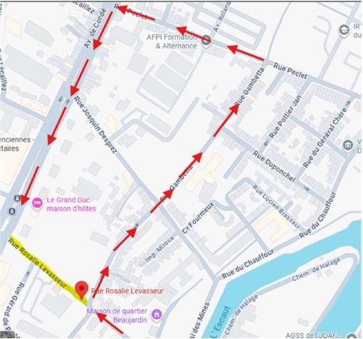 17 décembre : Fermeture de la rue Rosalie Levasseur