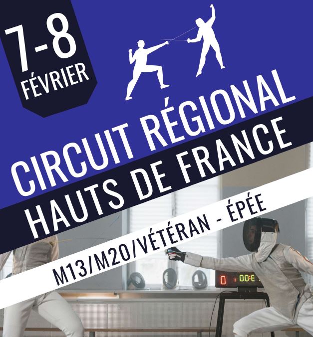 🤺 𝐂𝐢𝐫𝐜𝐮𝐢𝐭 𝐑𝐞́𝐠𝐢𝐨𝐧𝐚𝐥 𝐇𝐚𝐮𝐭𝐬-𝐝𝐞-𝐅𝐫𝐚𝐧𝐜𝐞 – 𝐄́𝐩𝐞́𝐞 🤺
Le Cercle d’Escrime de Valenciennes organise le Circuit Régional Hauts-de-France, une compétition de haut niveau réunissant des athlètes venus de toute la région.

𝐋𝐚 𝐦𝐚𝐧𝐢𝐟𝐞𝐬𝐭𝐚𝐭𝐢𝐨𝐧 𝐬𝐞 𝐝𝐞́𝐫𝐨𝐮𝐥𝐞𝐫𝐚 𝐚𝐮 𝐠𝐲𝐦𝐧𝐚𝐬𝐞 𝐋𝐨𝐮𝐢𝐬𝐞 𝐝’𝐄́𝐩𝐢𝐧𝐚𝐲, 𝐬𝐮𝐫 𝐥𝐞 𝐜𝐚𝐦𝐩𝐮𝐬 𝐝𝐮 𝐌𝐨𝐧𝐭 𝐇𝐨𝐮𝐲, 𝐥𝐞𝐬 𝐬𝐚𝐦𝐞𝐝𝐢 𝟕 𝐞𝐭 𝐝𝐢𝐦𝐚𝐧𝐜𝐡𝐞 𝟖 𝐟𝐞́𝐯𝐫𝐢𝐞𝐫 𝟐𝟎𝟐𝟔. Les épreuves débuteront le samedi à partir de 11h et le dimanche à partir de 10h.

𝑼𝒏 𝒓𝒆𝒏𝒅𝒆𝒛-𝒗𝒐𝒖𝒔 𝒔𝒑𝒐𝒓𝒕𝒊𝒇 𝒂̀ 𝒏𝒆 𝒑𝒂𝒔 𝒎𝒂𝒏𝒒𝒖𝒆𝒓 𝒑𝒐𝒖𝒓 𝒍𝒆𝒔 𝒑𝒂𝒔𝒔𝒊𝒐𝒏𝒏𝒆́𝒔 𝒅’𝒆𝒔𝒄𝒓𝒊𝒎𝒆 ⚔️
