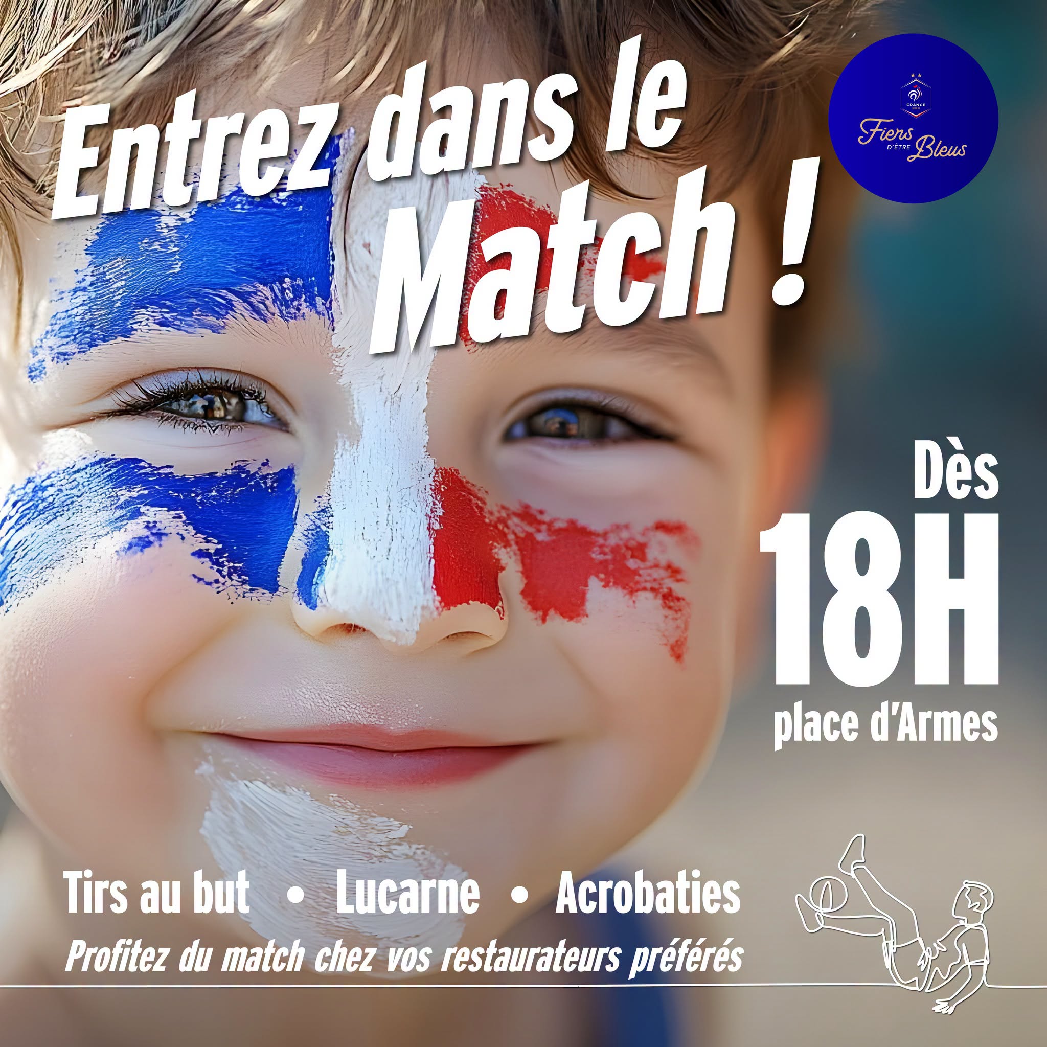 Animation football – France / Norvège – Place d’Armes