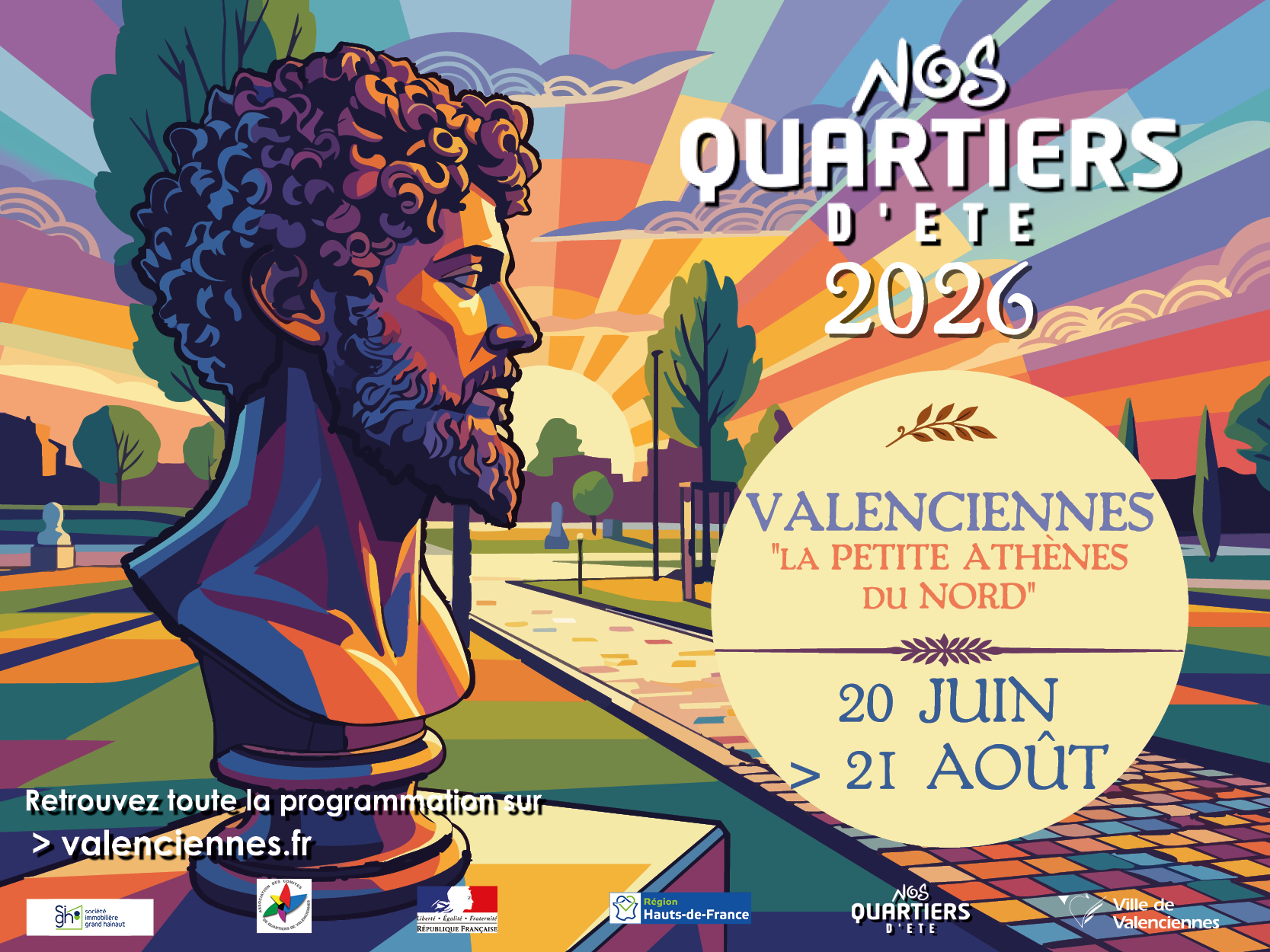 Nos Quartiers d’Été 2026 « Valenciennes, la petite Athènes du Nord »