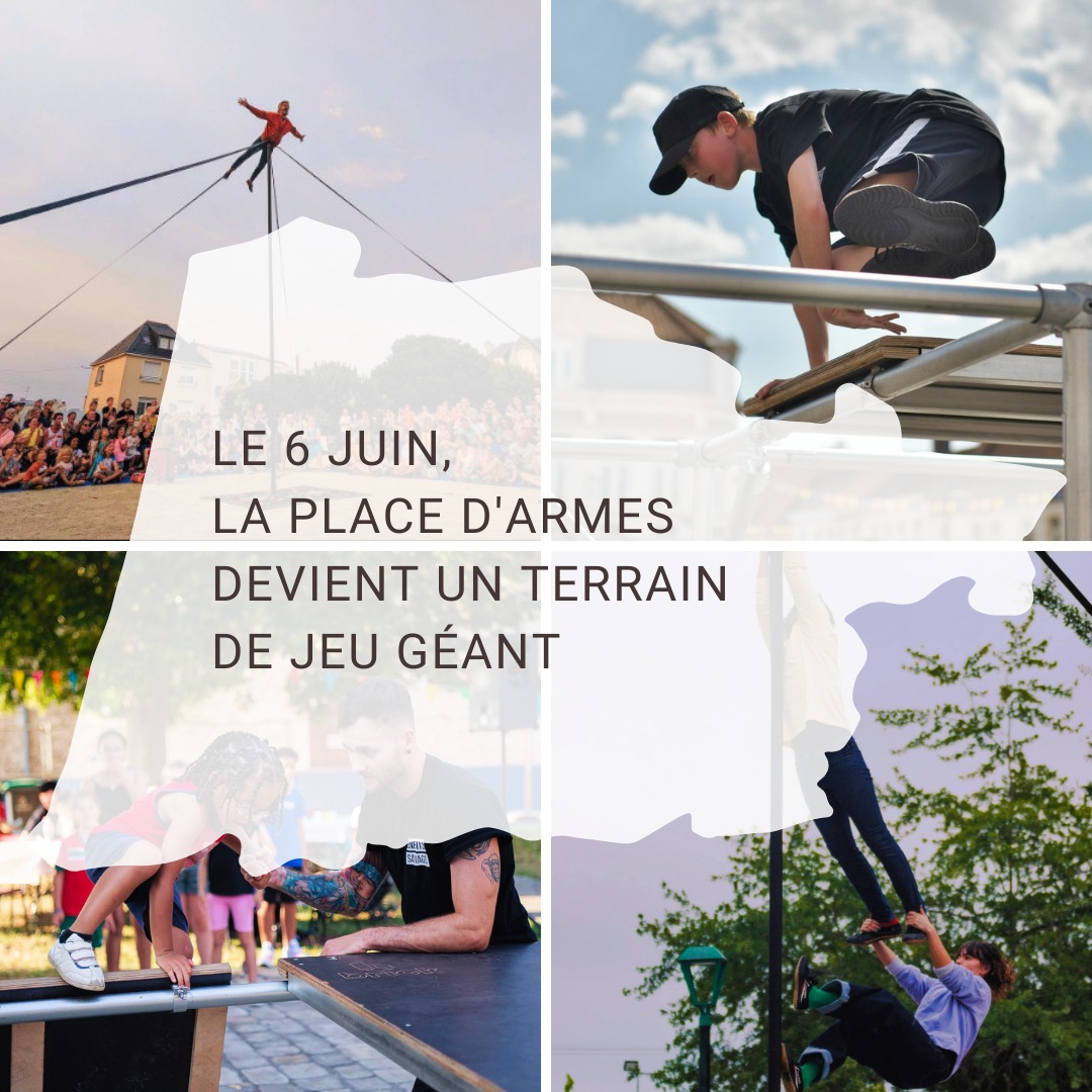🔥 Le 6 juin, la place d&rsquo;Armes devient un immense terrain de jeu !

👟 De 15h à 19h, initiez-vous au Parkour avec Les Enfants Sauvages @enfantssauvages.show . Agilité, créativité et dépassement de soi seront au rendez-vous. Chaque participant repartira avec son diplôme !

✨ À 19h, découvrez PLAYGROUND de Miguel Rubio @collectifprimavez : un spectacle acrobatique poétique, drôle et participatif autour d&rsquo;un impressionnant mât chinois de 8 mètres.

💛 Une après-midi d&rsquo;initiation
💛 Un spectacle familial
💛 Des émotions à partager

📍 Place d&rsquo;Armes
🎟️ Gratuit et ouvert à tous

#Famille #Animation #SpectacleDeRue #Parkour #valenciennes