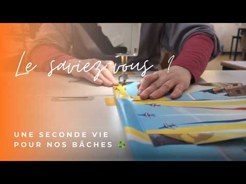 Le saviez-vous ? Les bâches de la Ville deviennent des sacs solidaires ♻️