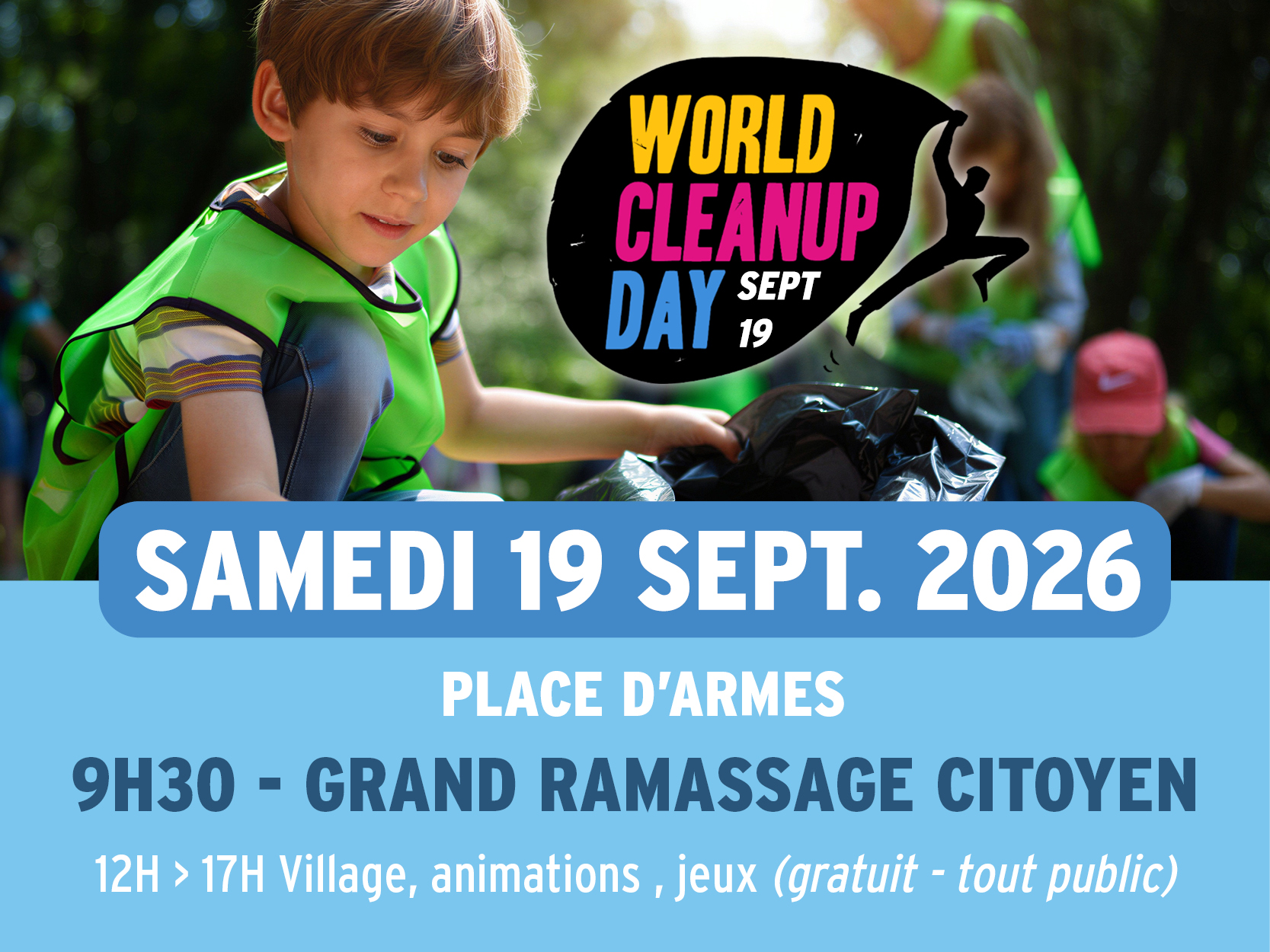 World Clean Up Day : tous mobilisés pour une ville plus propre !