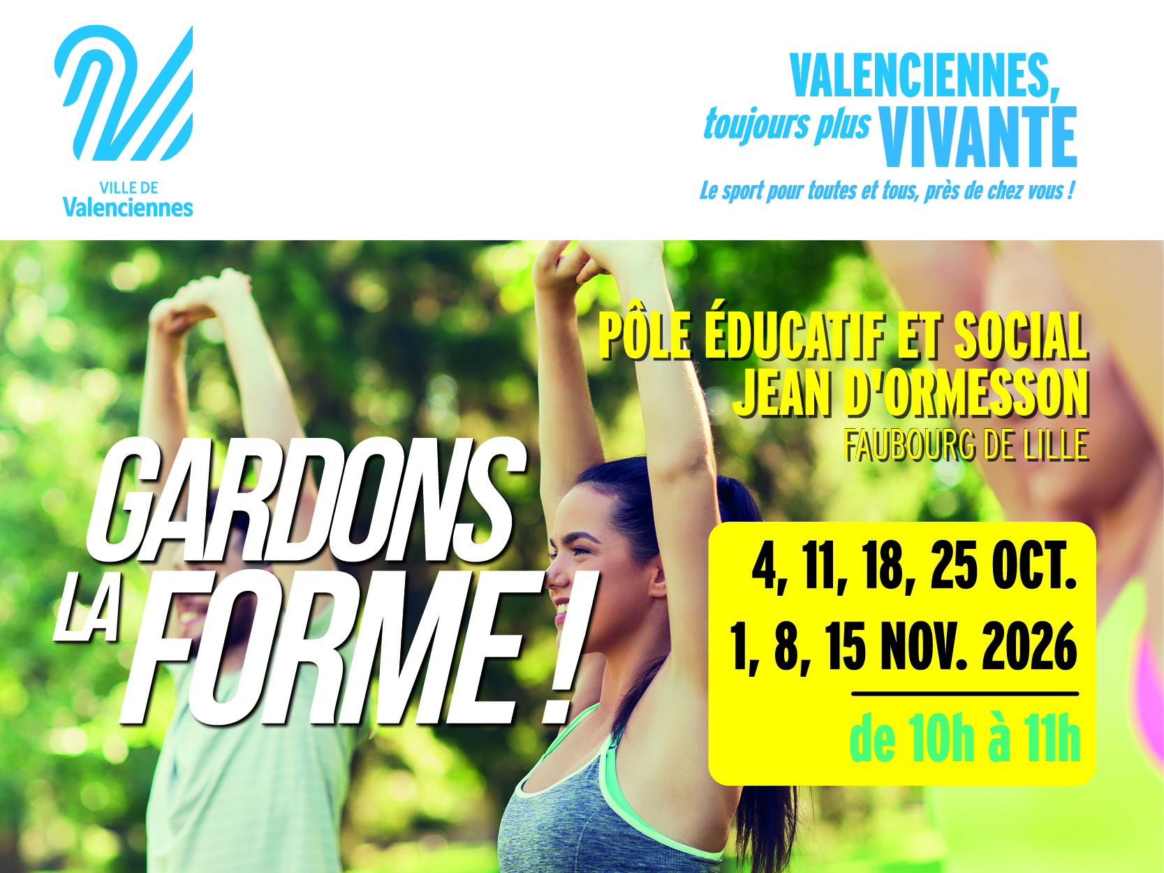 Gardons la forme : bougez gratuitement près de chez vous !