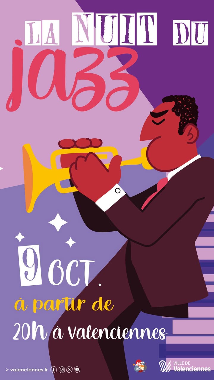 🎷 𝐂’𝐄𝐒𝐓 𝐋𝐄 𝐉𝐎𝐔𝐑 𝐉 !🎷

𝑪𝒆 𝒔𝒐𝒊𝒓, 𝒍𝒆 𝒋𝒂𝒛𝒛 𝒔’𝒊𝒏𝒗𝒊𝒕𝒆 𝐚̀ 𝑽𝒂𝒍𝒆𝒏𝒄𝒊𝒆𝒏𝒏𝒆𝒔 ! 🎶

𝐃𝐞̀𝐬 𝟐𝟎𝐡, rendez-vous dans les bars et restaurants de la ville pour écouter 12 groupes professionnels régionaux et profiter du jazz dans une ambiance incroyable 🎺🎸

👉 𝑪𝒉𝒐𝒊𝒔𝒊𝒔𝒔𝒆𝒛 𝒗𝒐𝒕𝒓𝒆 𝒂𝒅𝒓𝒆𝒔𝒔𝒆, 𝒑𝒐𝒖𝒔𝒔𝒆𝒛 𝒍𝒂 𝒑𝒐𝒓𝒕𝒆 𝒅’𝒖𝒏 𝒆́𝒕𝒂𝒃𝒍𝒊𝒔𝒔𝒆𝒎𝒆𝒏𝒕 𝒆𝒕 𝒍𝒂𝒊𝒔𝒔𝒆𝒛-𝒗𝒐𝒖𝒔 𝒑𝒐𝒓𝒕𝒆𝒓 𝒑𝒂𝒓 𝒍𝒂 𝒎𝒖𝒔𝒊𝒒𝒖𝒆 !

ℹ + 𝐝&rsquo;𝐢𝐧𝐟𝐨𝐬 :
🔹𝐑𝐞𝐭𝐫𝐨𝐮𝐯𝐞𝐳 𝐭𝐨𝐮𝐬 𝐥𝐞𝐬 𝐥𝐢𝐞𝐮𝐱 𝐞𝐭 𝐥𝐞𝐬 𝐠𝐫𝐨𝐮𝐩𝐞𝐬 𝐝𝐚𝐧𝐬 𝐥’𝐚𝐠𝐞𝐧𝐝𝐚 𝐝𝐞 𝐥𝐚 𝐕𝐢𝐥𝐥𝐞 : https://www.valenciennes.fr/agenda/la-nuit-du-jazz/
🔹𝐋𝐢𝐞𝐧 𝐝𝐞 𝐥&rsquo;𝐞́𝐯𝐞́𝐧𝐞𝐦𝐞𝐧𝐭 : https://fb.me/e/803GKg6Nz

🎷 On vous attend nombreux dès 20h !

Valenciennes Tourisme & Congrès Fédération des Boutiques de Valenciennes #valenciennes #valenciennes_maville #jazz #weekend